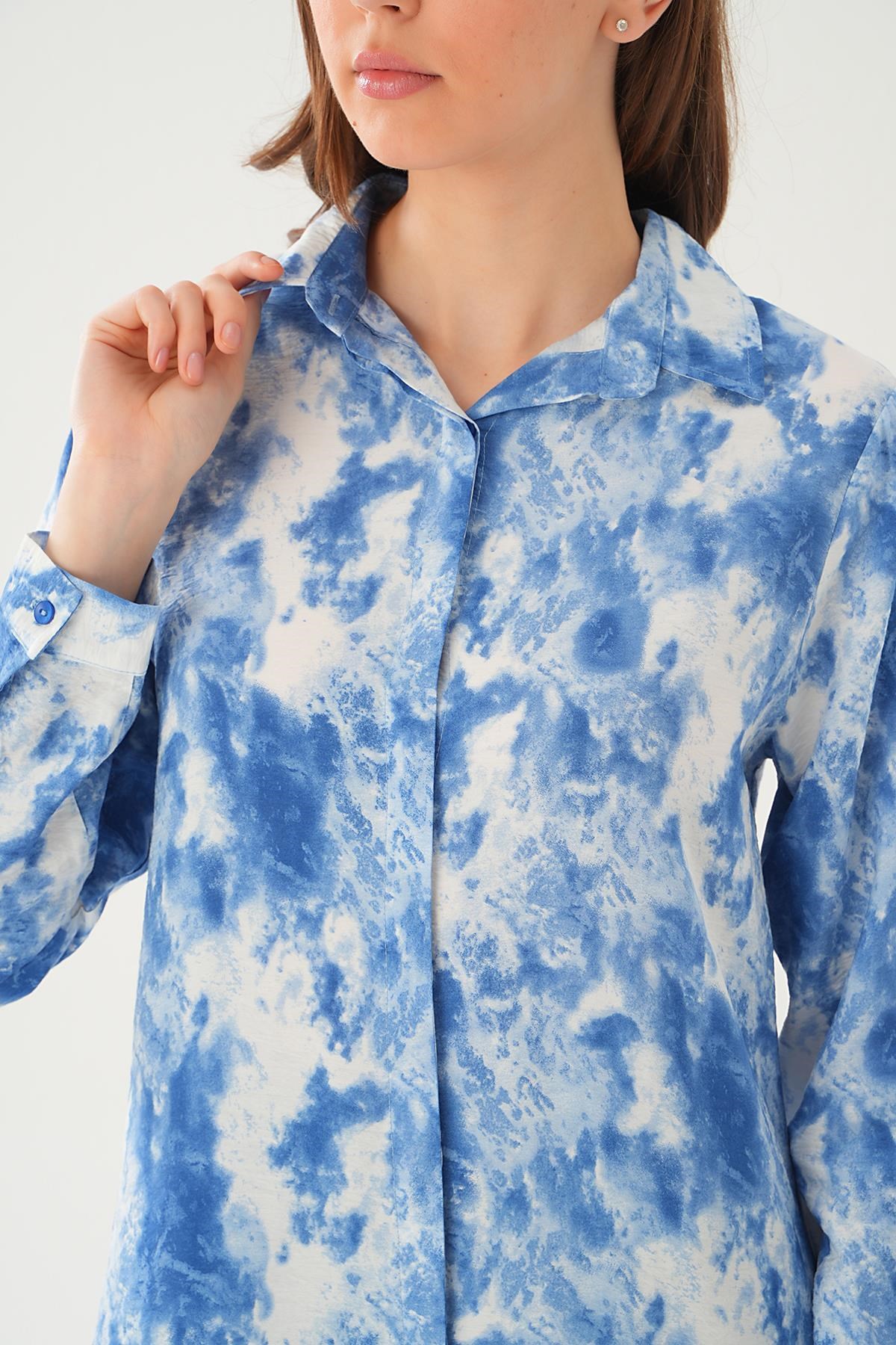 Saks Desenli Tunik 4236A