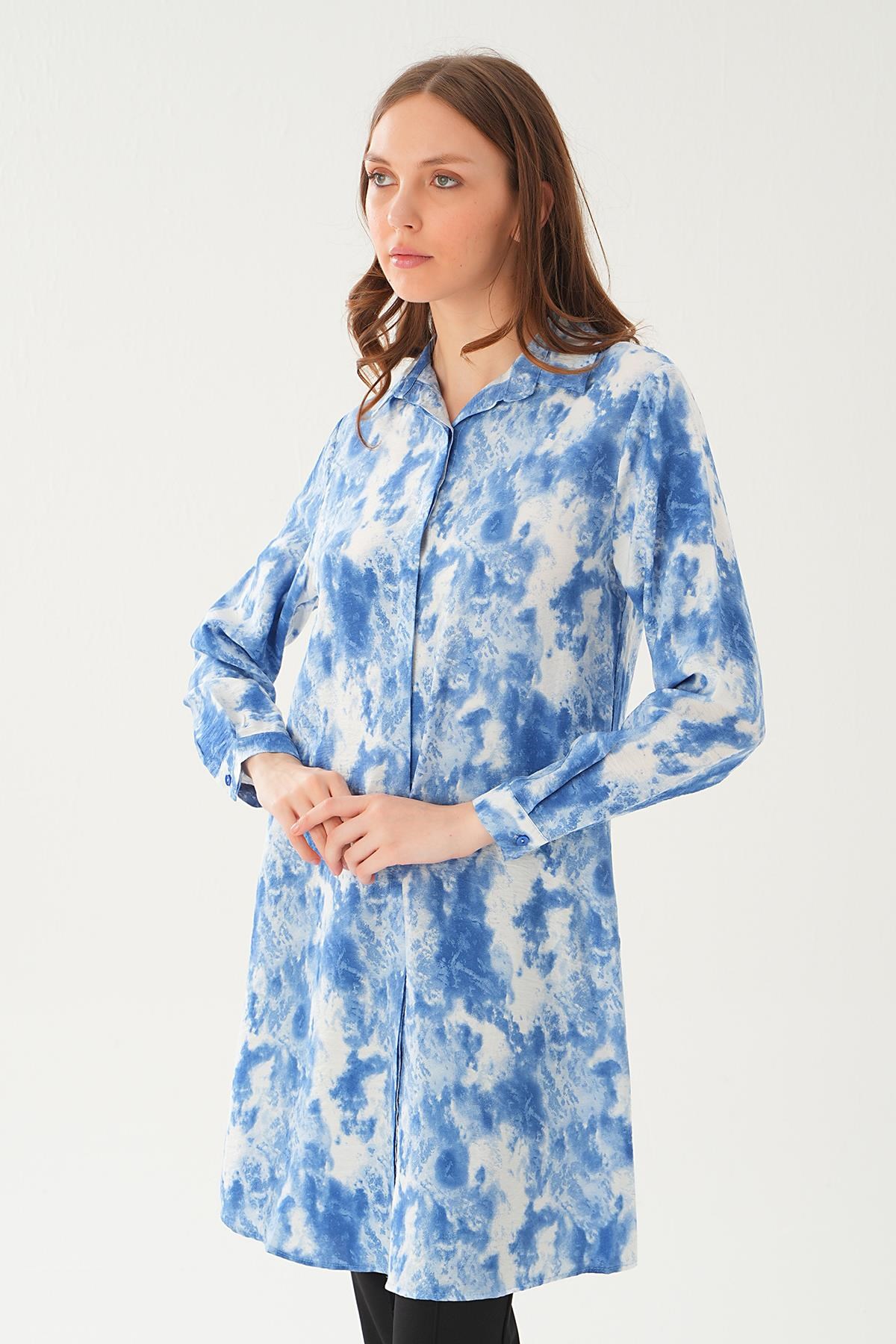 Saks Desenli Tunik 4236A