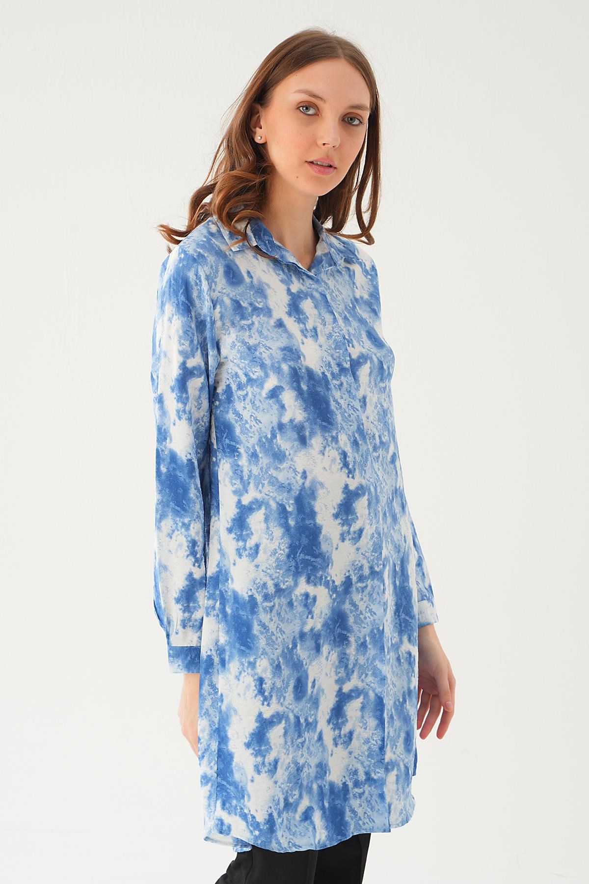 Saks Desenli Tunik 4236A