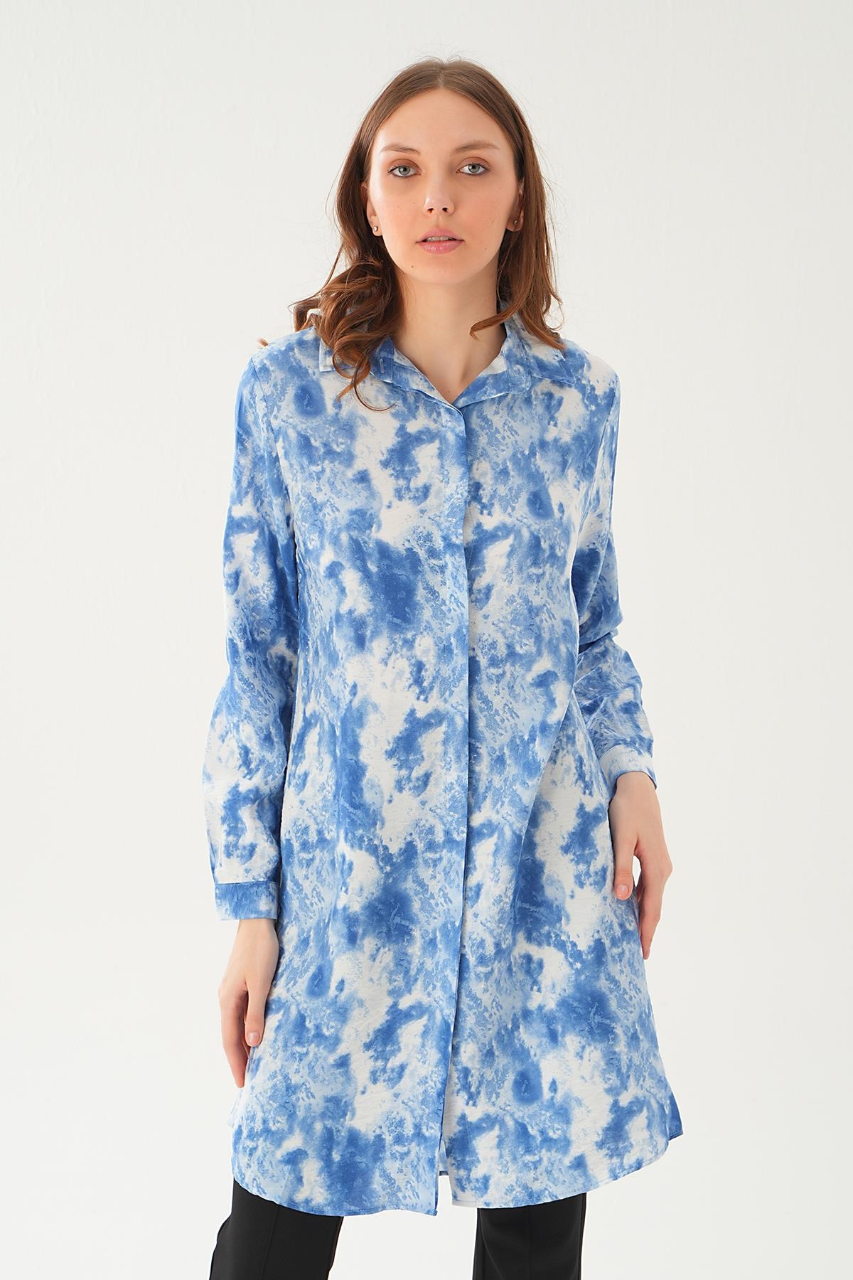 Saks Desenli Tunik 4236A