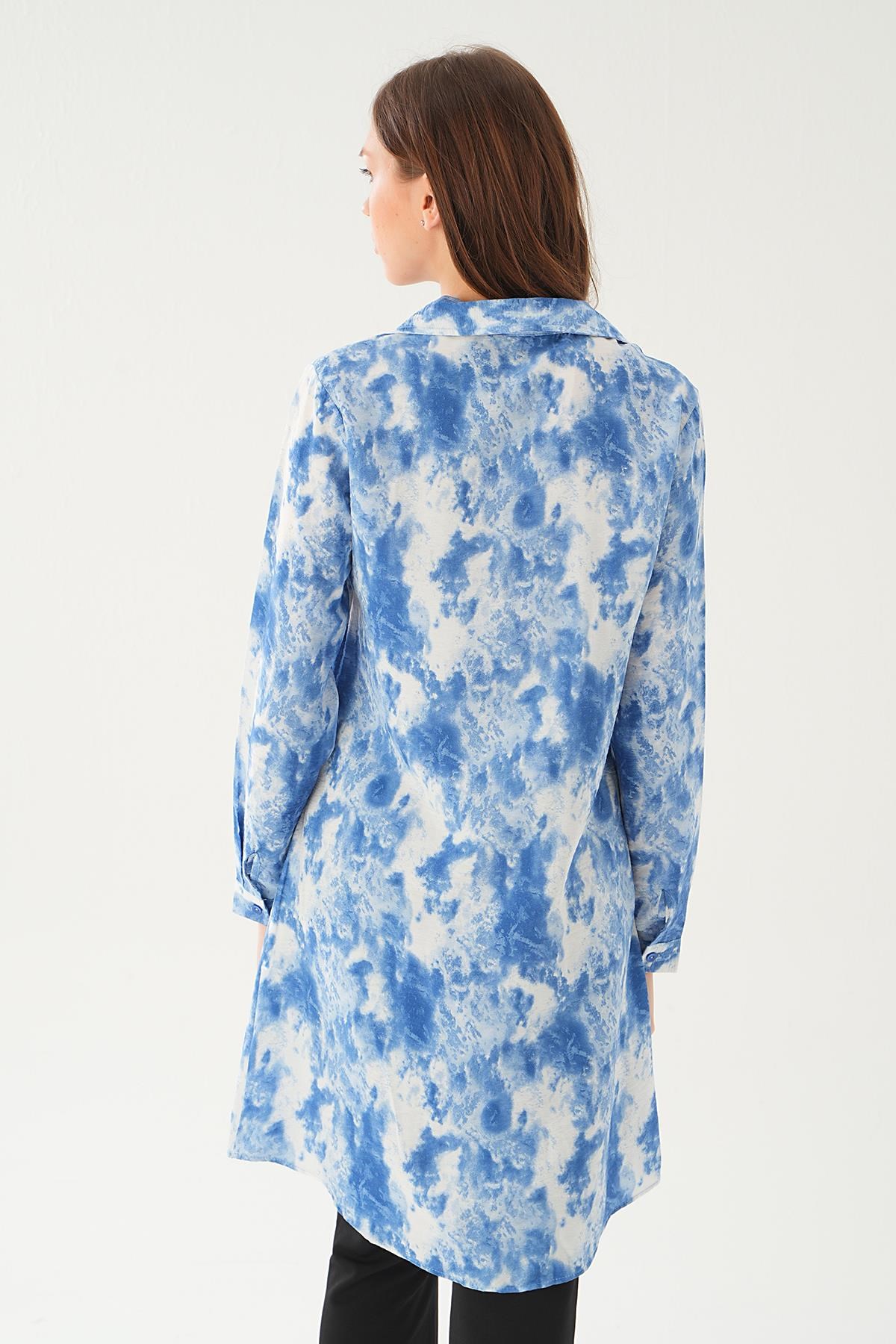 Saks Desenli Tunik 4236A