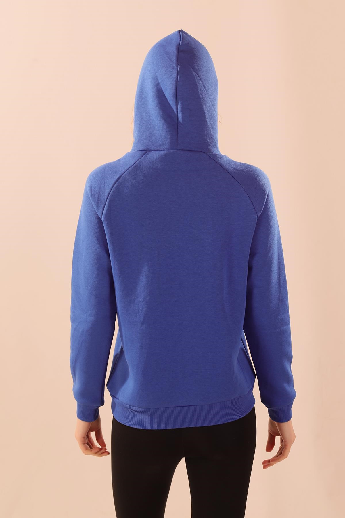 Saks Kapüşonlu Cep Detay Sweat 9018M