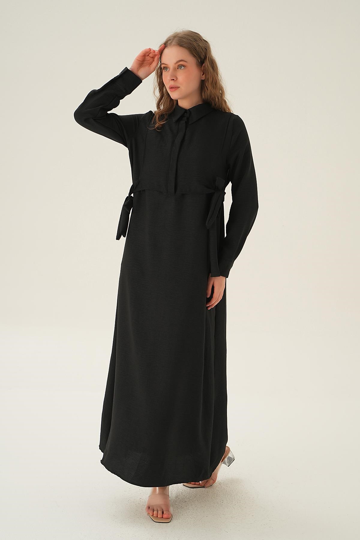 Siyah Bolerolu Elbise 6809A