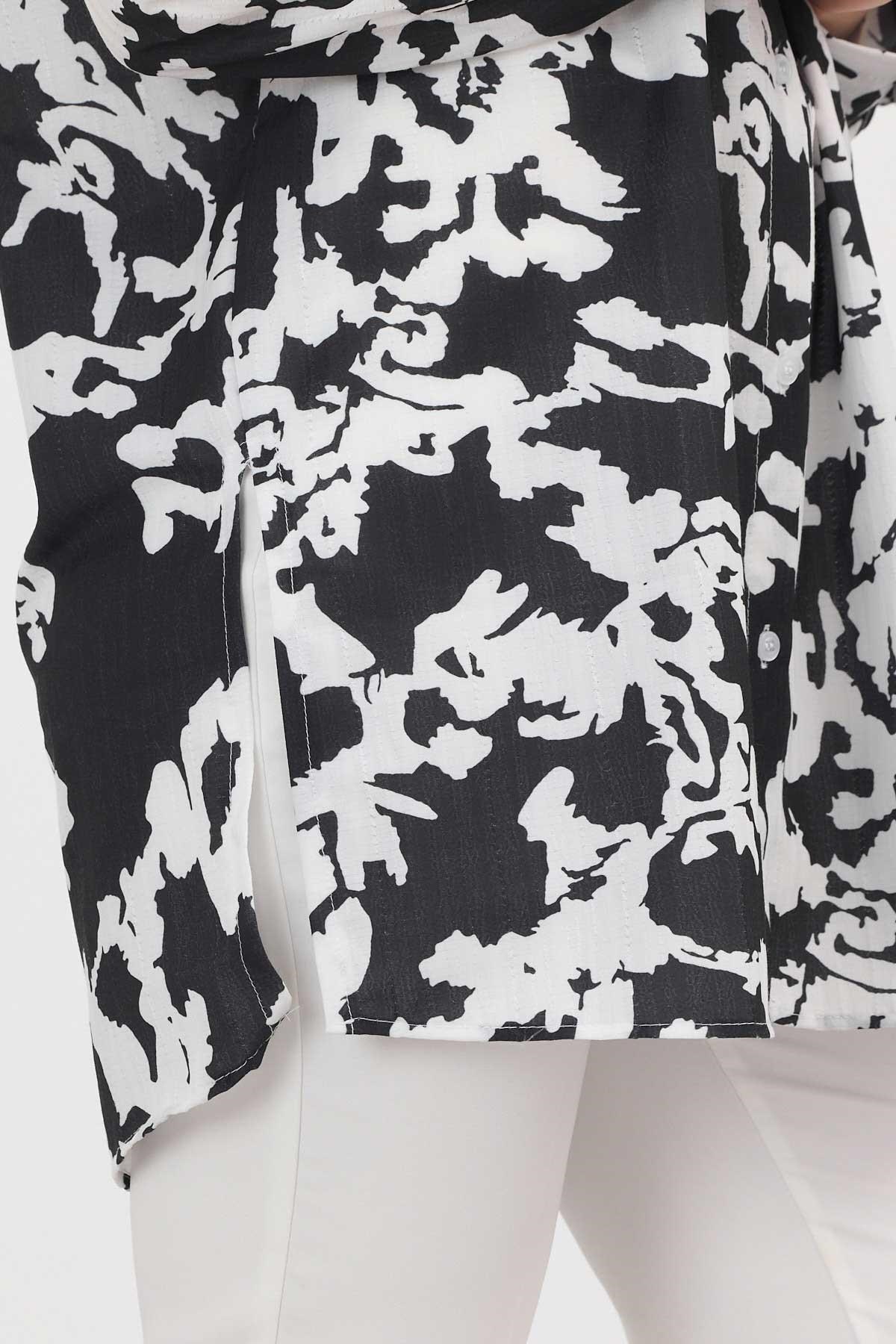 Siyah Desenli Tunik 4401A