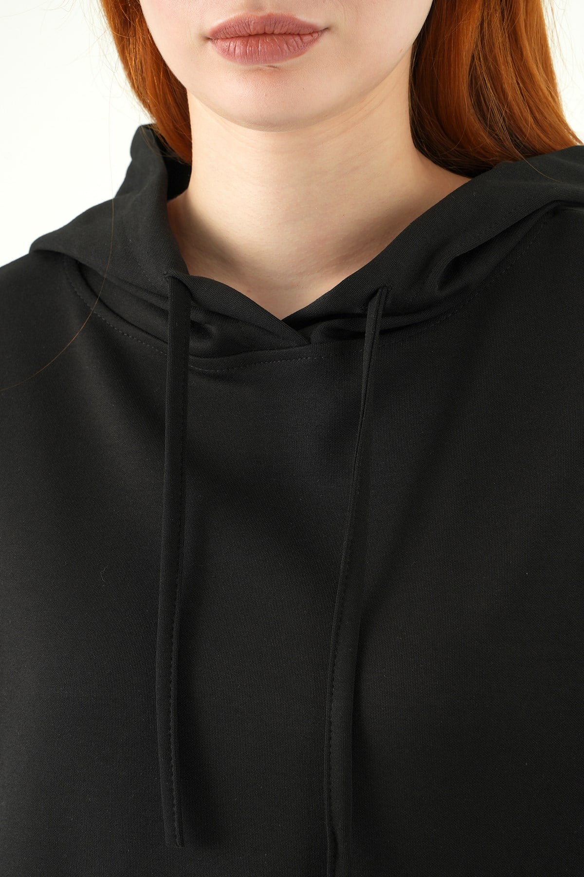 Siyah Kapüşonlu Tunik 8309A
