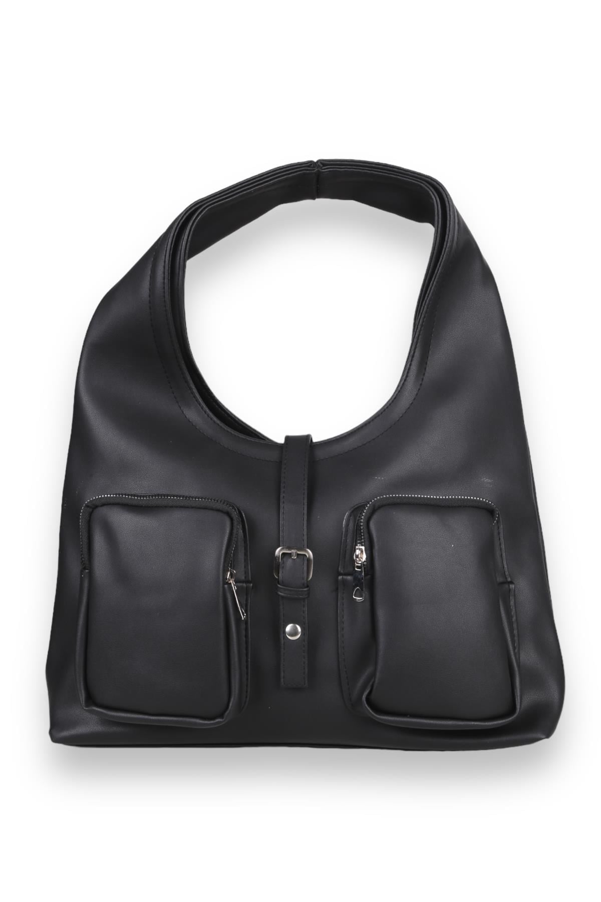 Siyah Oval Çanta 9286