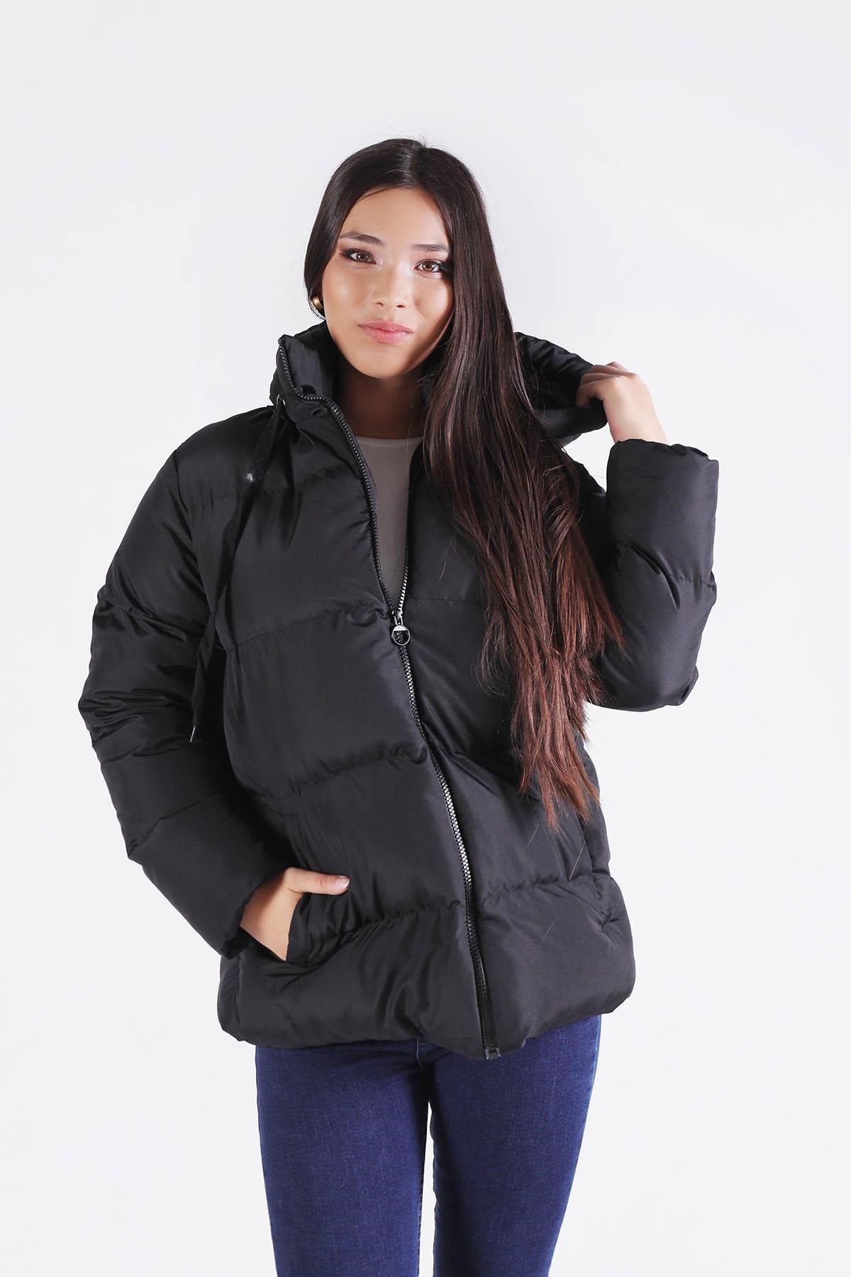 Siyah Oversize Mont 2154