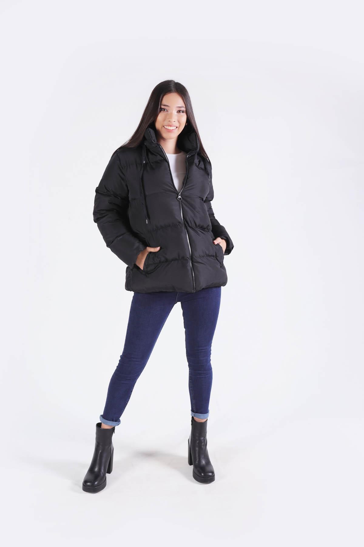 Siyah Oversize Mont 2154