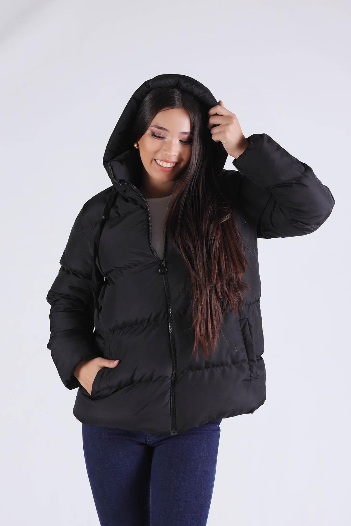 Siyah Oversize Mont 2154