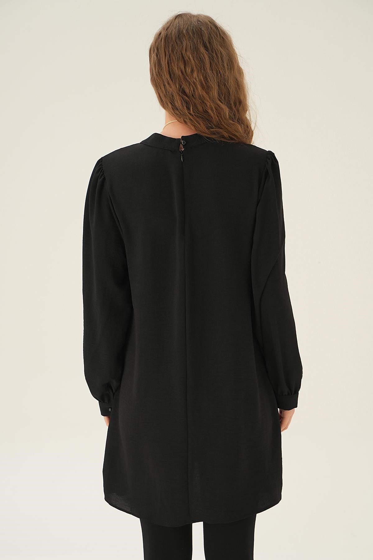 Siyah Püsküllü Tunik 25054