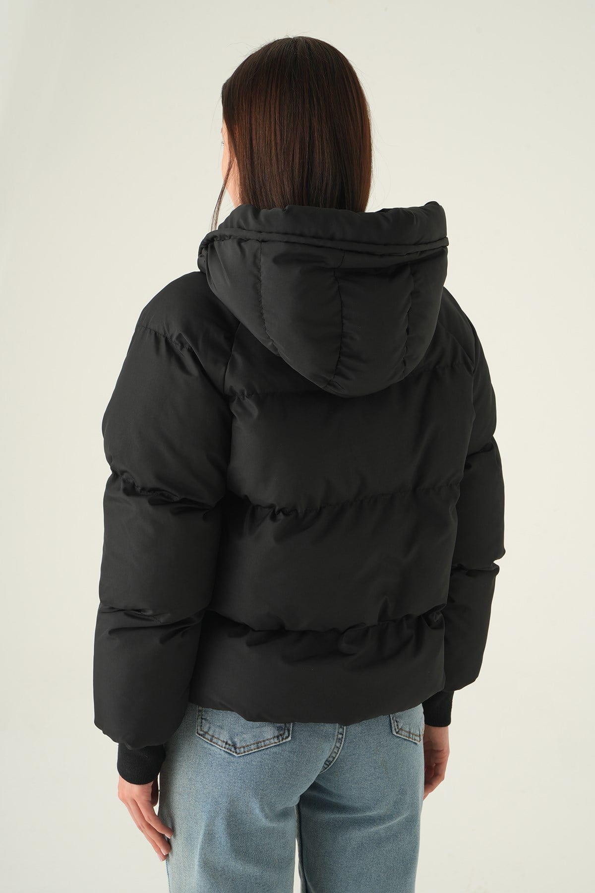 Siyah Ribanalı Mont 3503