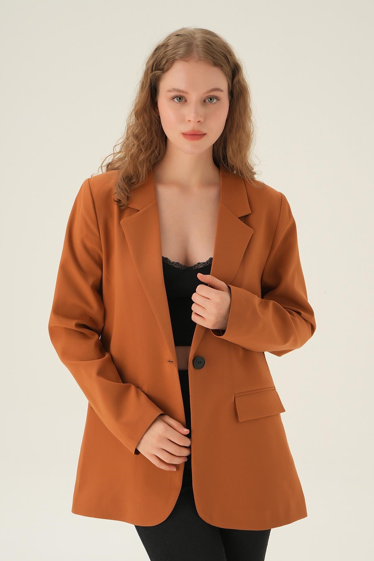 Taba Cepli Klasik Ceket 4618