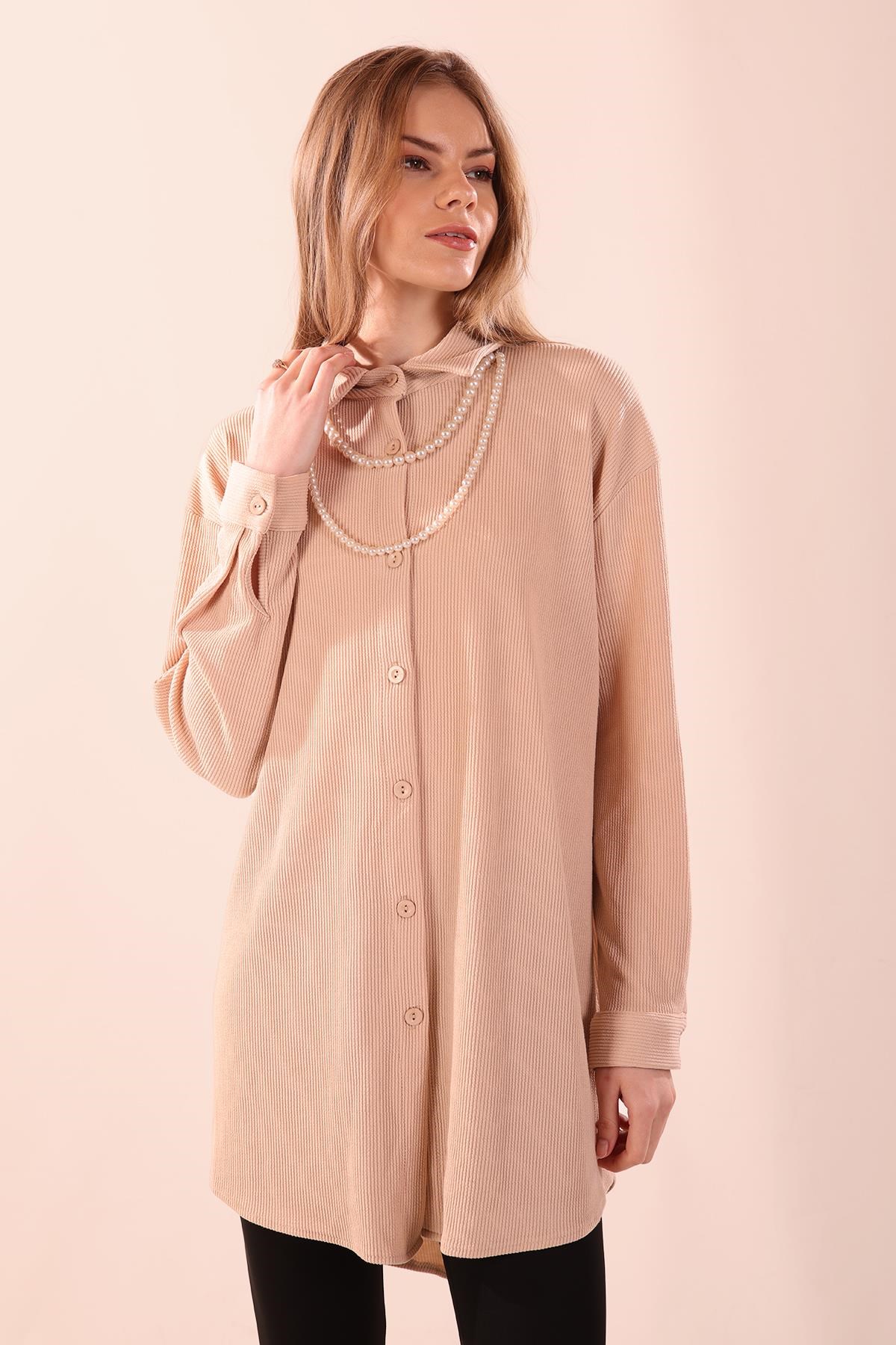 Taş İnci Kolyeli Tunik 5462