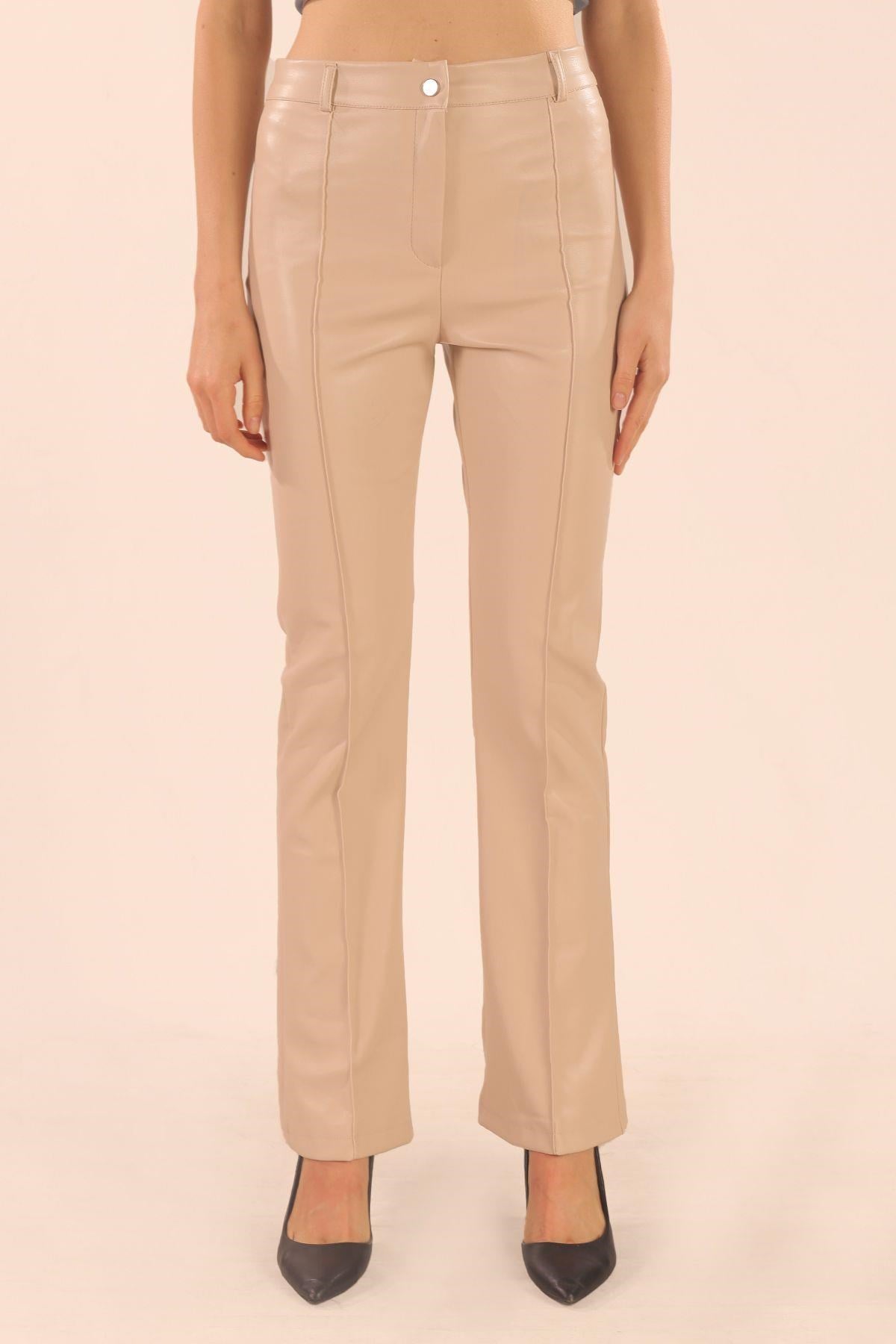 Taş İspanyol Deri Pantolon 7278A
