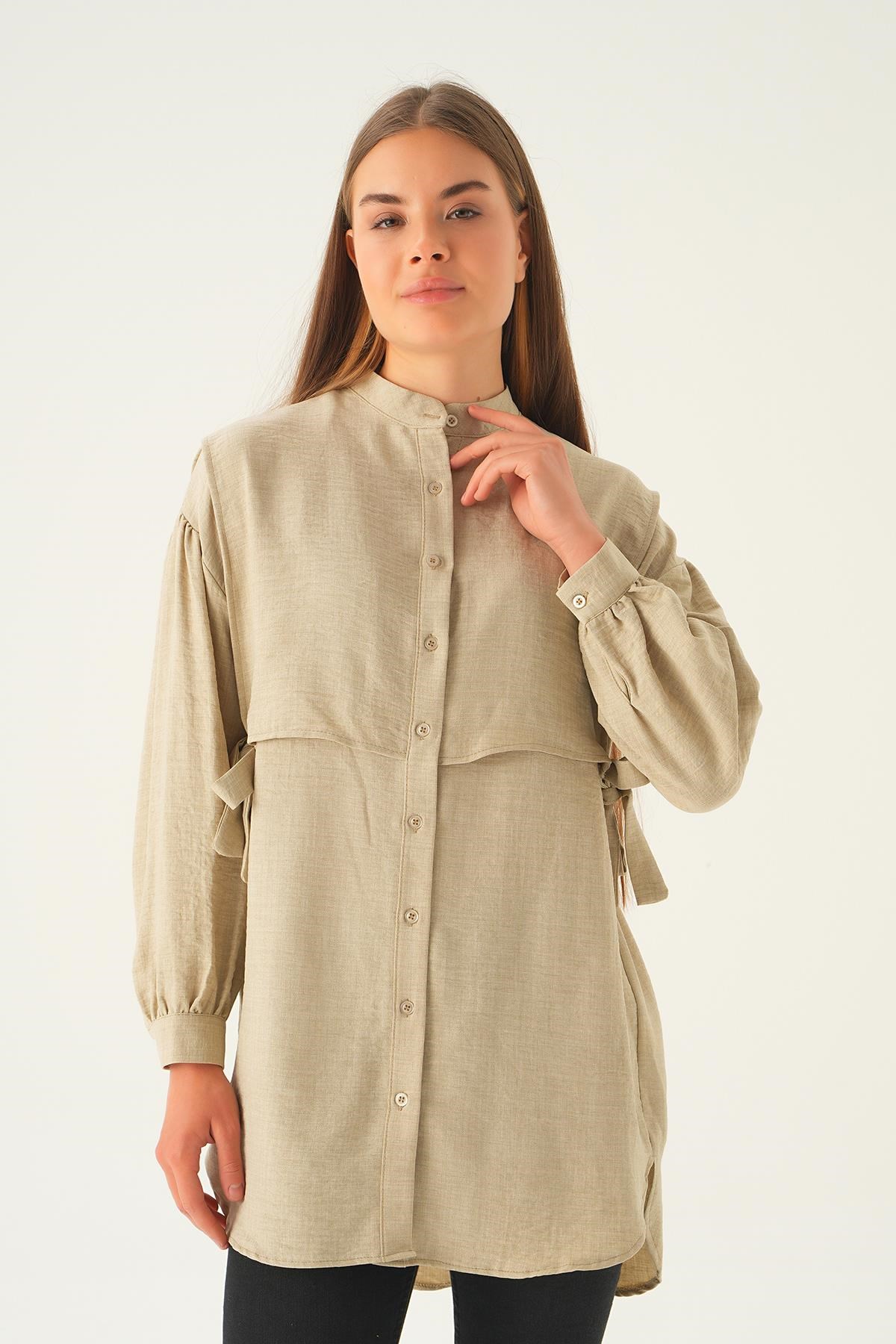 Taş Yan Bağlamalı Tunik 6836A