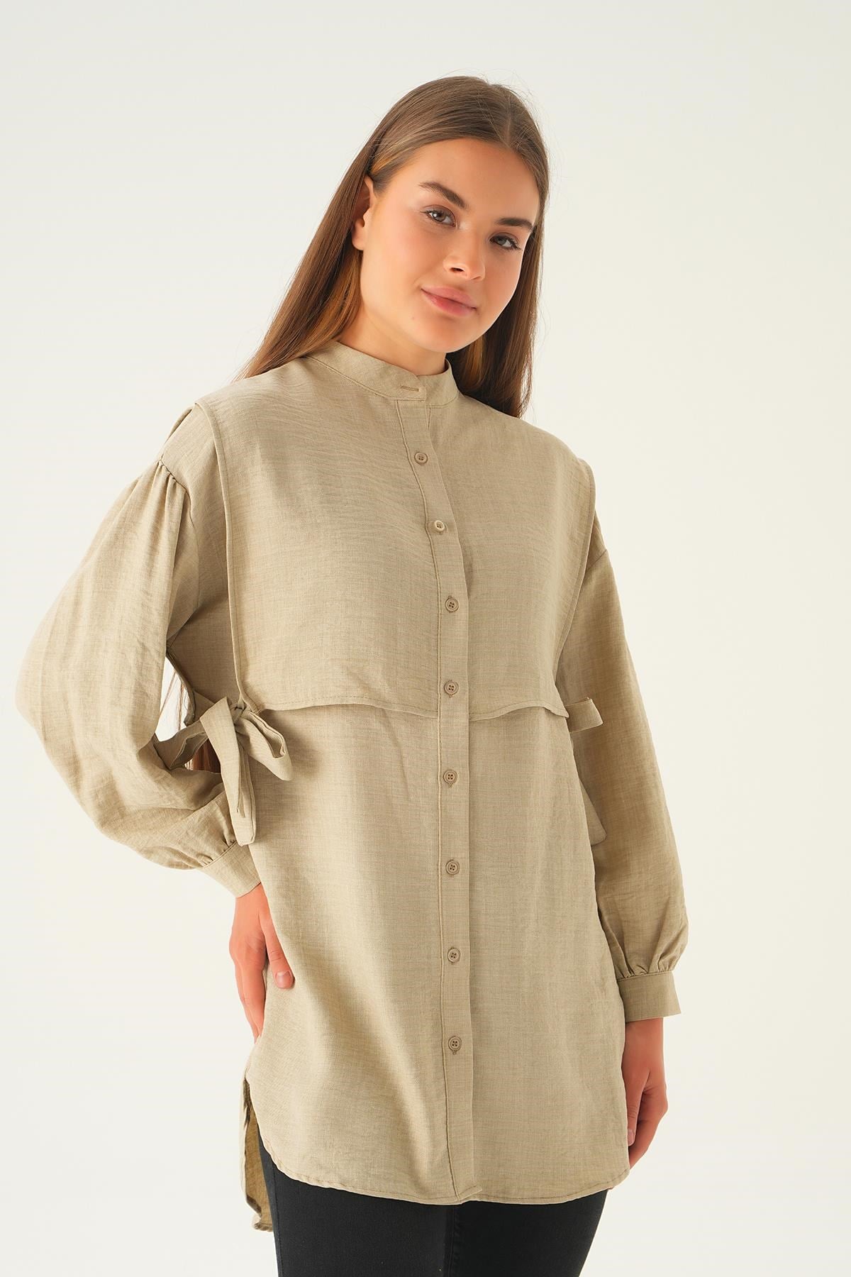 Taş Yan Bağlamalı Tunik 6836A