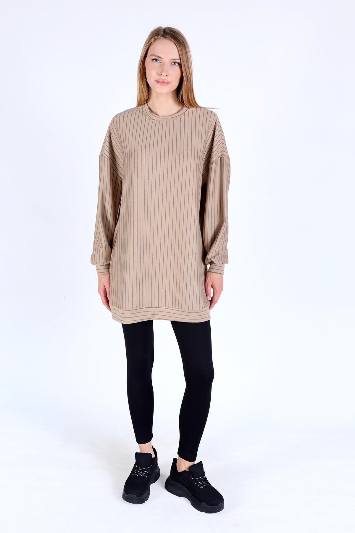Vizon  Çizgili Tunik 4315A