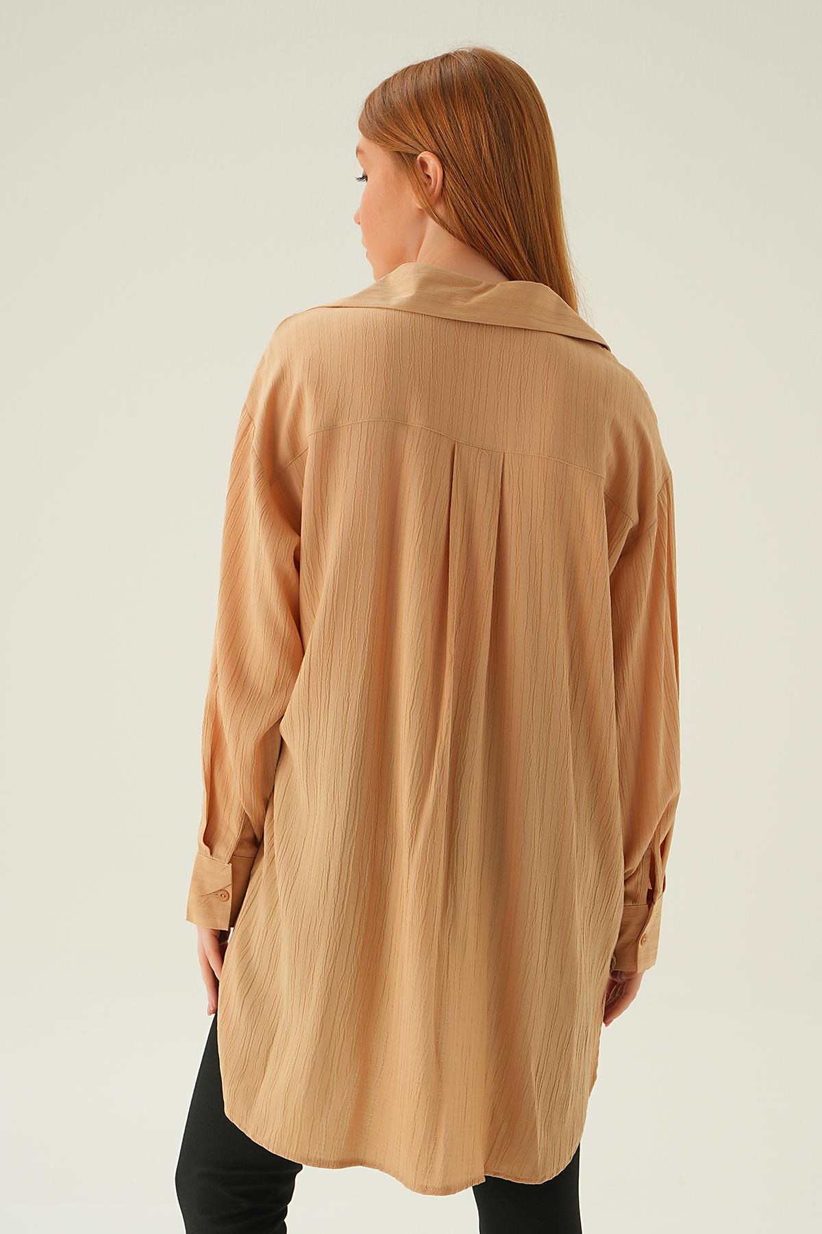 Vizon Oversize Gömlek 6644-1