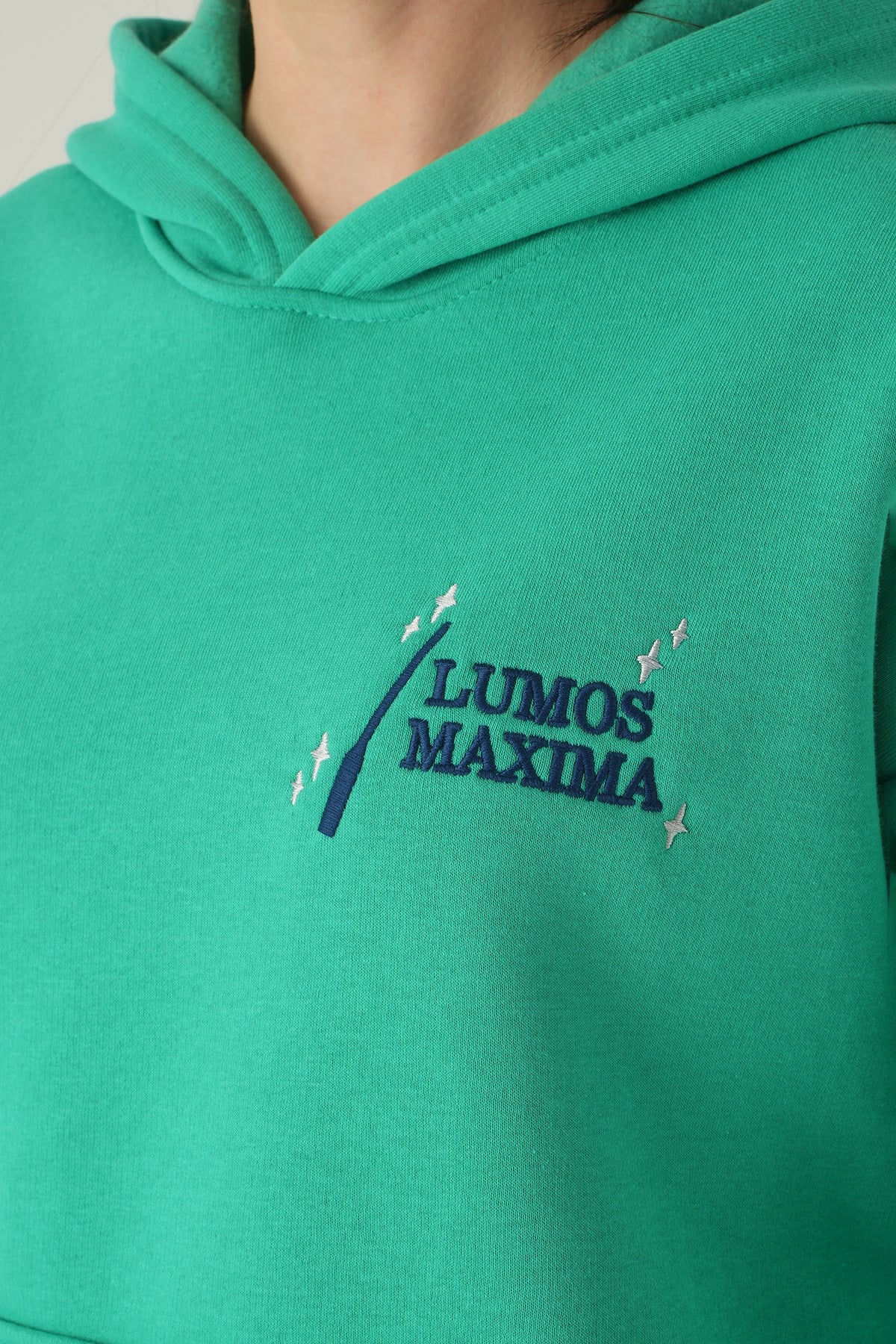 Yeşil Kapüşonlu Sweat 1203