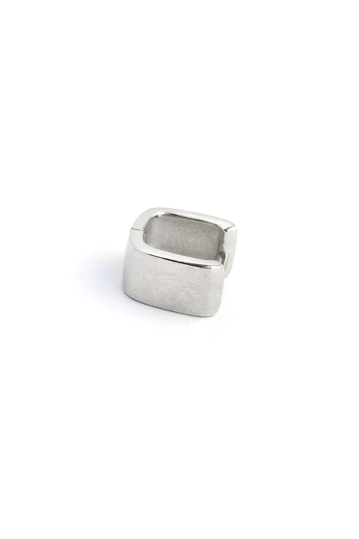 925 Ayar Gümüş Tasarım Kare Erkek Küpesi | OseShop