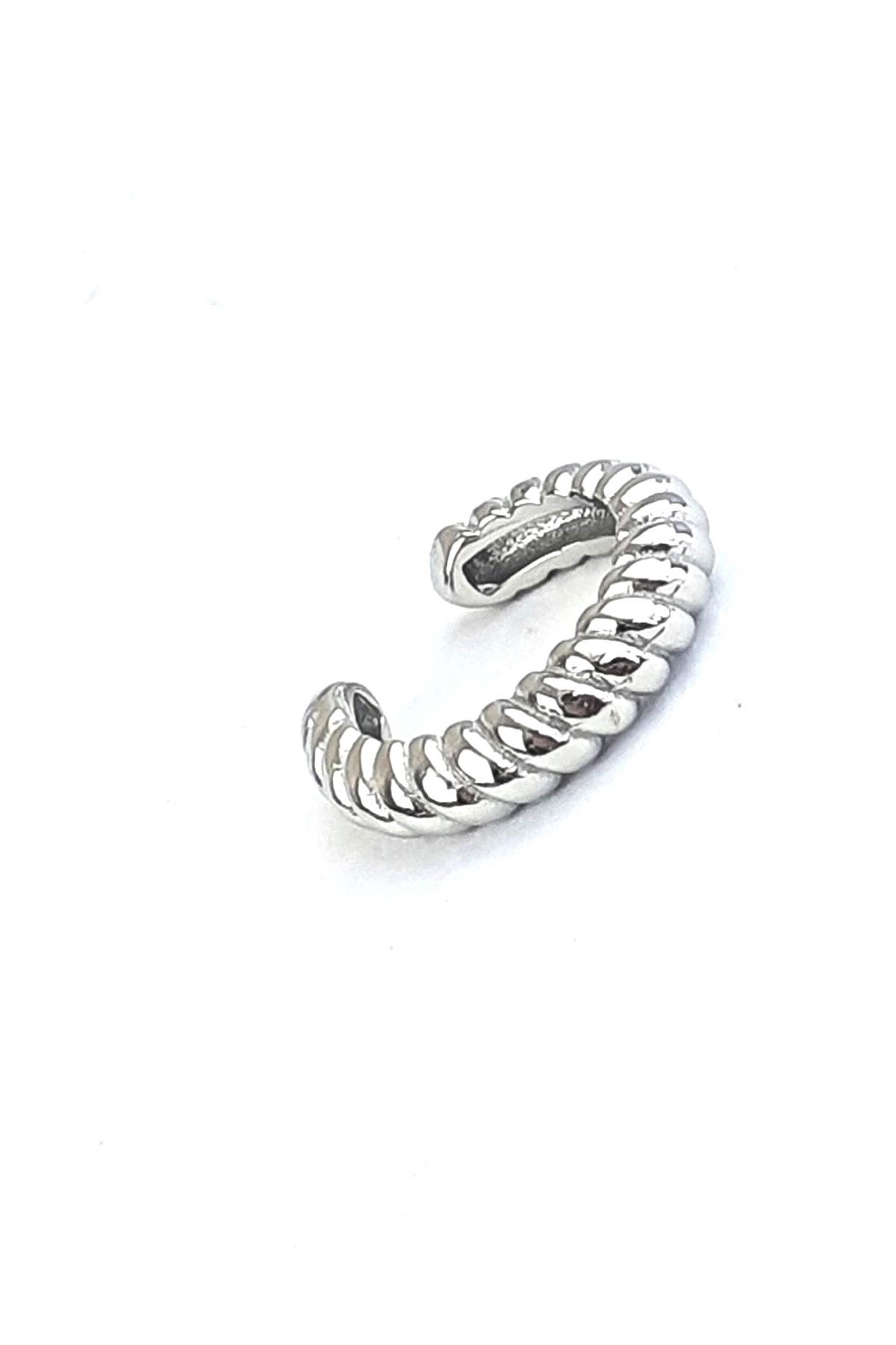 925ayar Gümüş Sıkıştırmalı Kıkırdak Earcuff Küpe