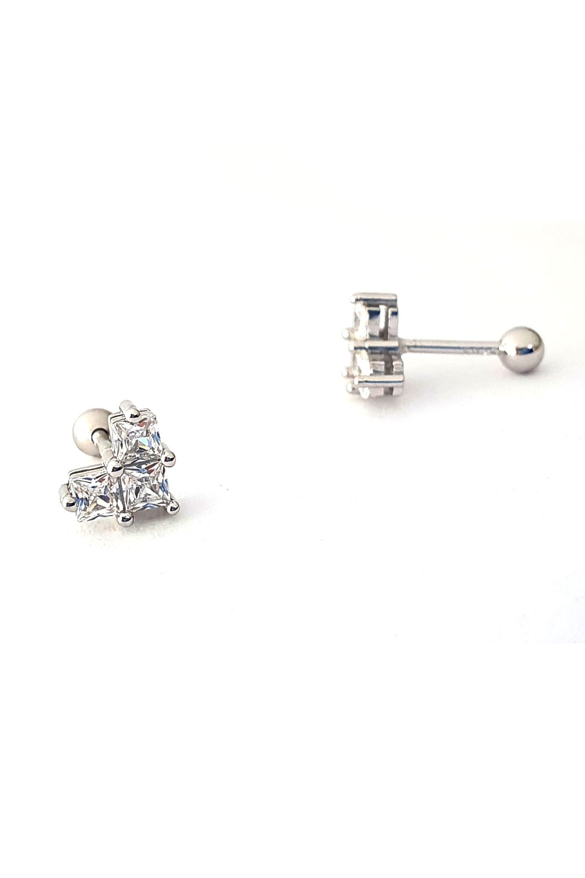 Gümüş Kalp Figürlü Tragus Piercing