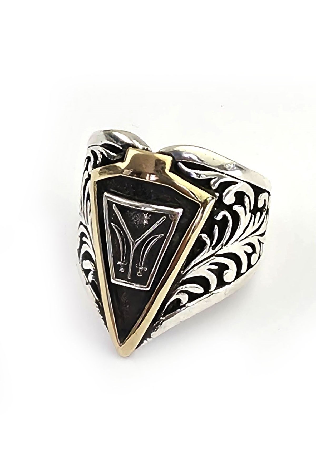Kayı Boyu Figürlü 925 Ayar Gümüş Zihgir Yüzük | OseShop