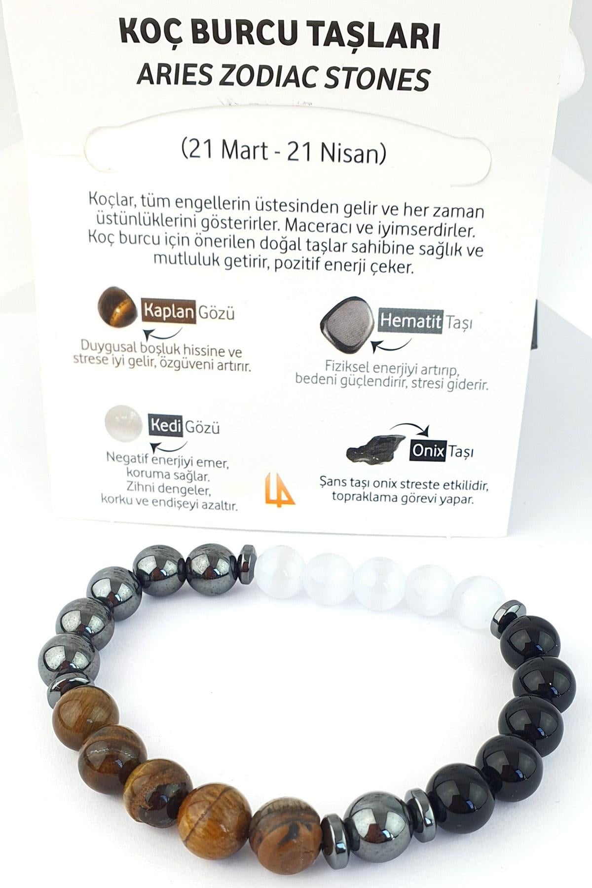 KOÇ Burcu Tasarım Doğal Taş Bileklik