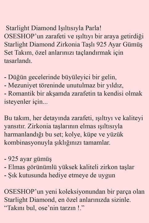 Pırlanta Parlaklığında Baget Zirkon Taşlı 925ayar Gümüş Set Takım 