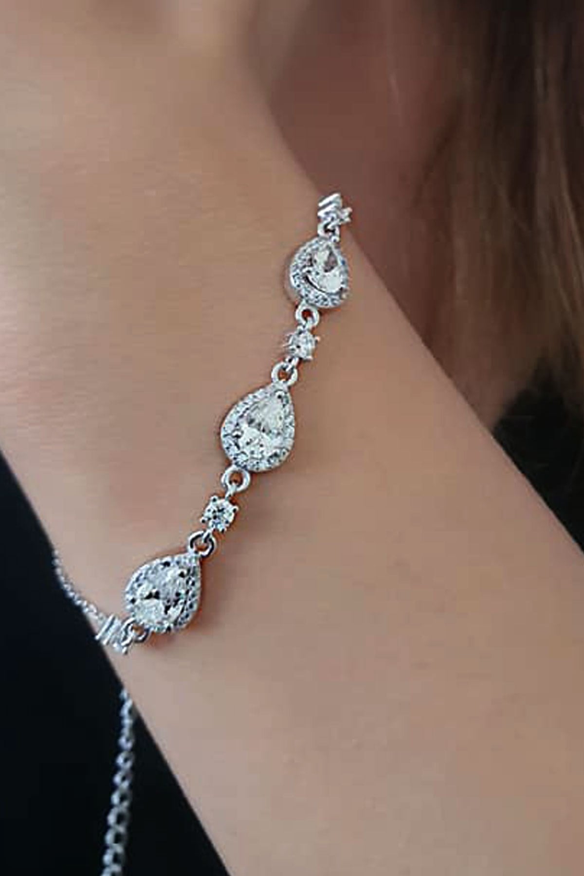 SKY DIAMOND Gümüş Lüks Bayan Bileklik