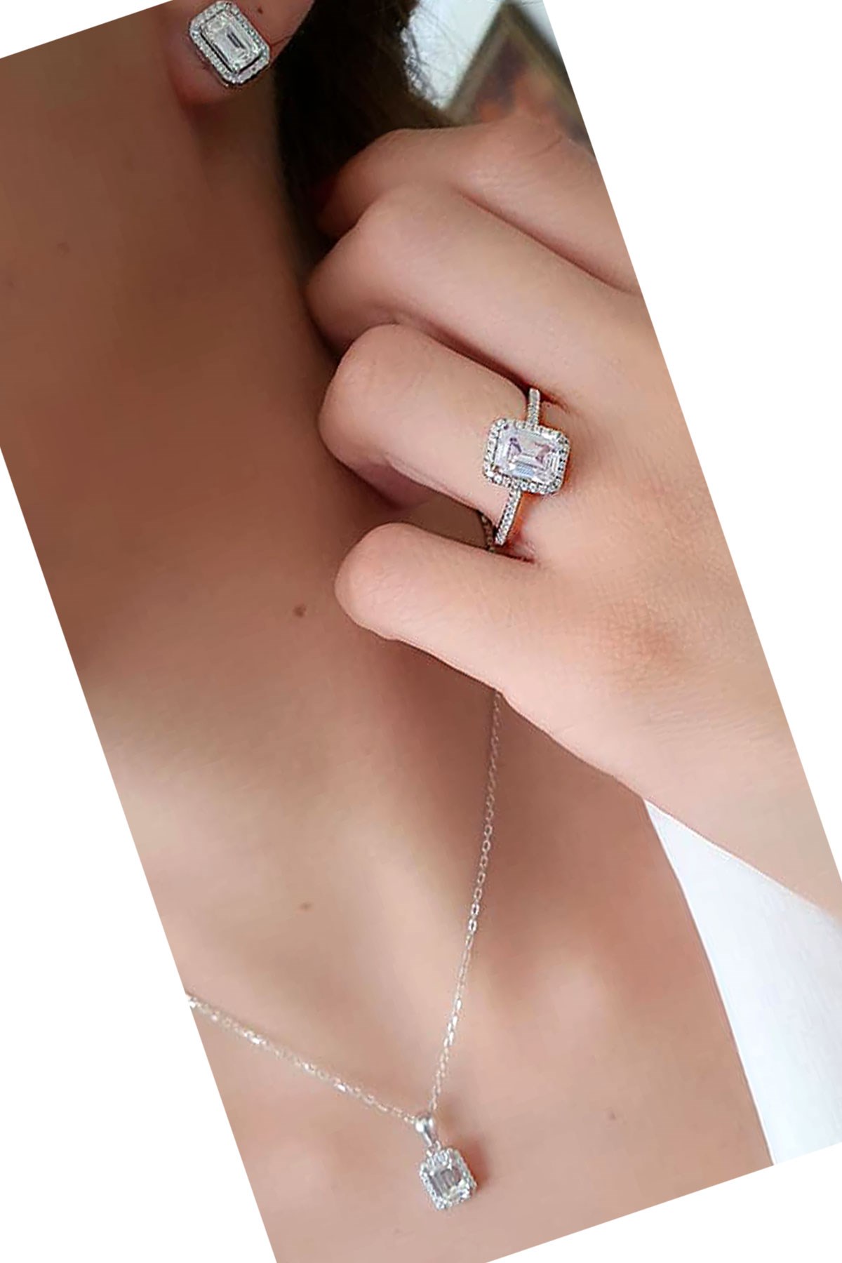 SKY DIAMOND Gümüş Takı Seti