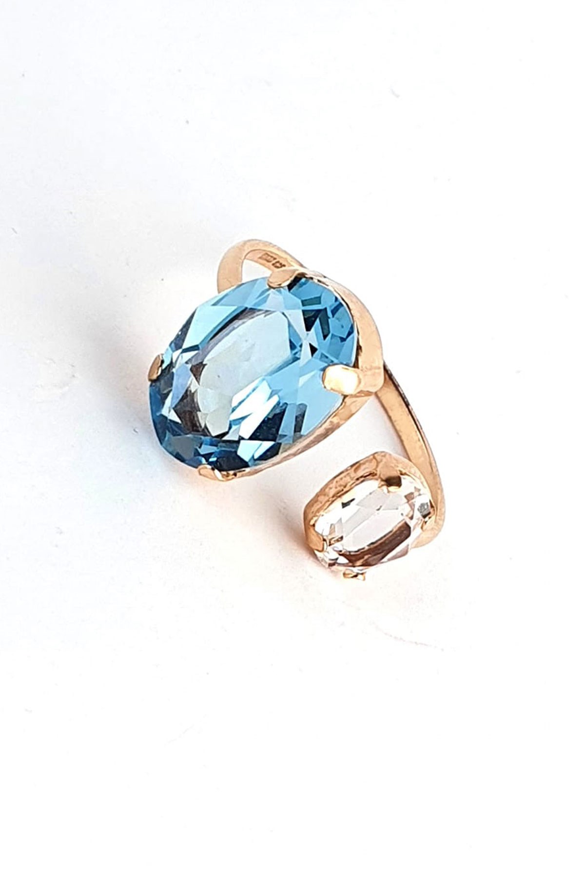 Swarovski Taşlı 925ayar Gümüş Ayarlanabilir Yüzük