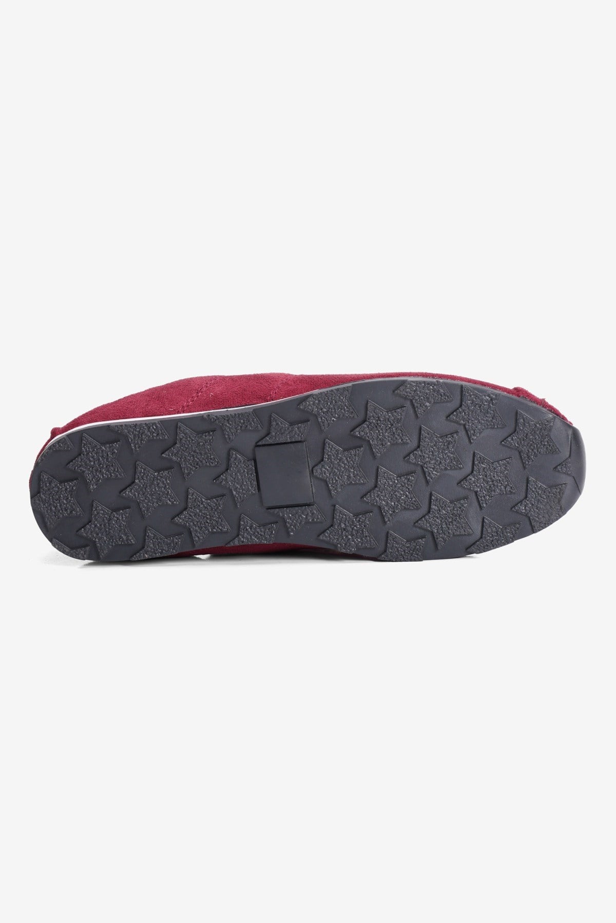 Kadın Süet Sneaker Arka Lastikli Aksesuarlı Spor ayakkabı Moya Bordo