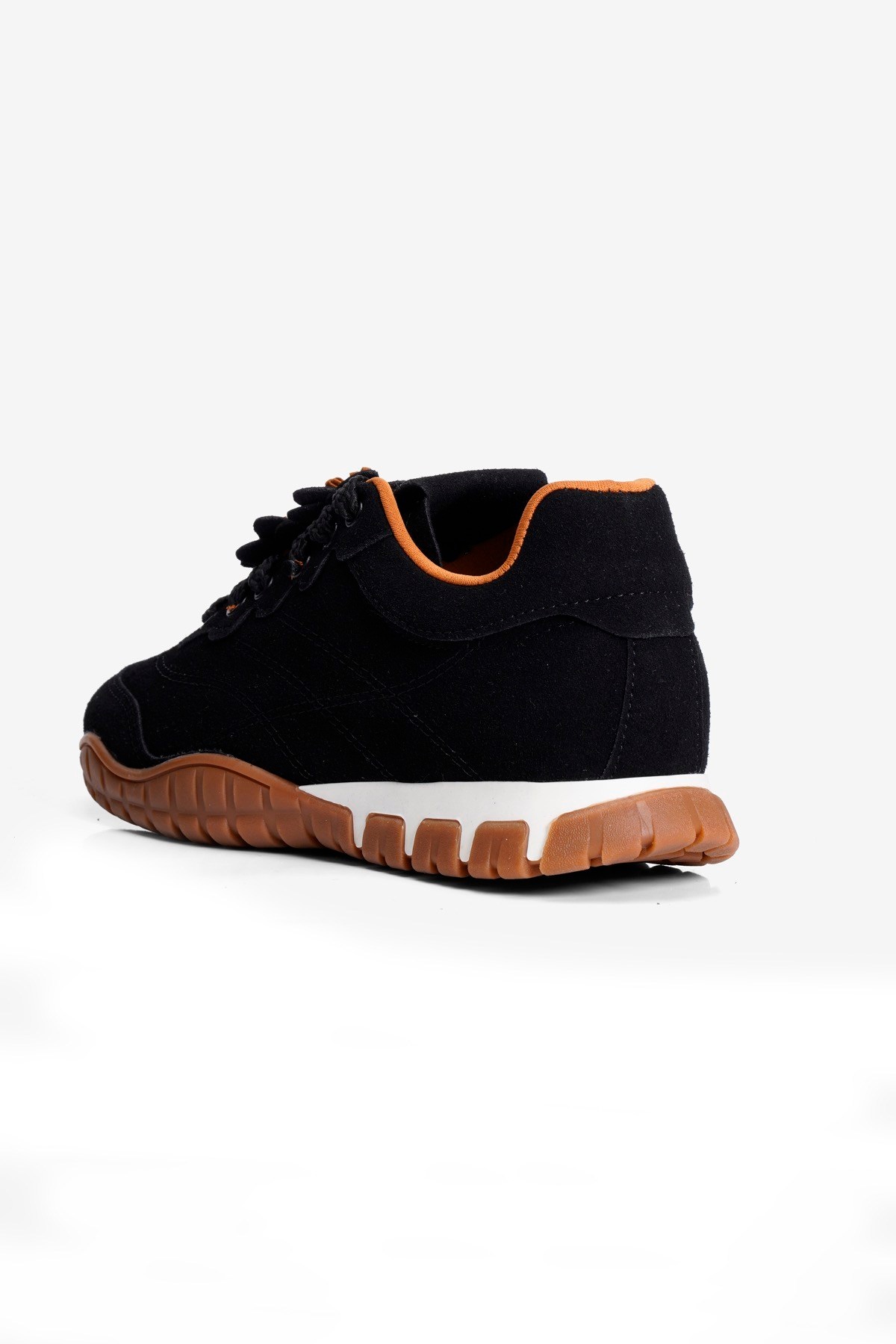 Kadın Süet Sneaker Çiçek Aksesuarlı Günlük Spor Ayakkabı  Nira Siyah