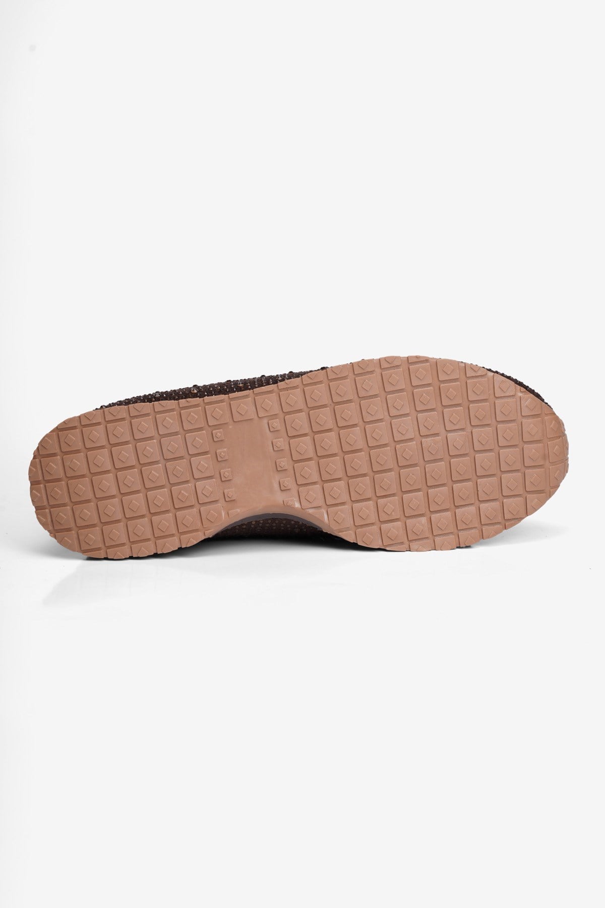 Kadın Süet Sneaker Taşlı Bağcıklı Mely Kahverengi