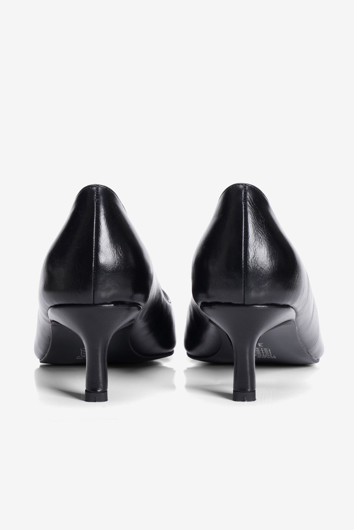 Kadın Topuklu Ayakkabı Stiletto Sivri Burun Kısa Topuklu Fern Siyah