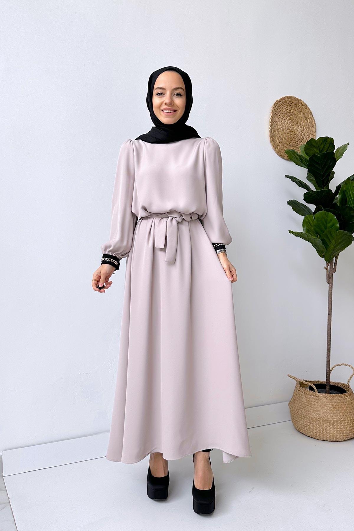 Abaya Elbise - Bej