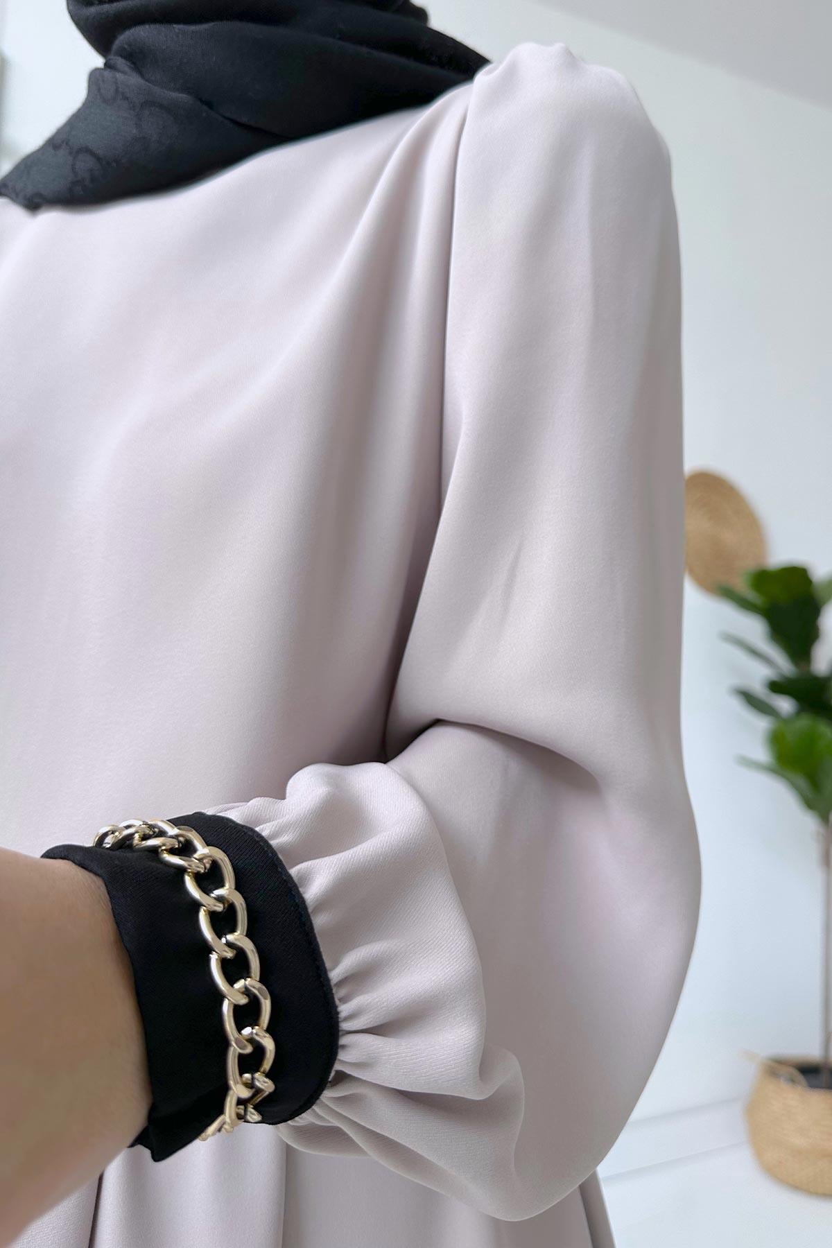 Abaya Elbise - Bej