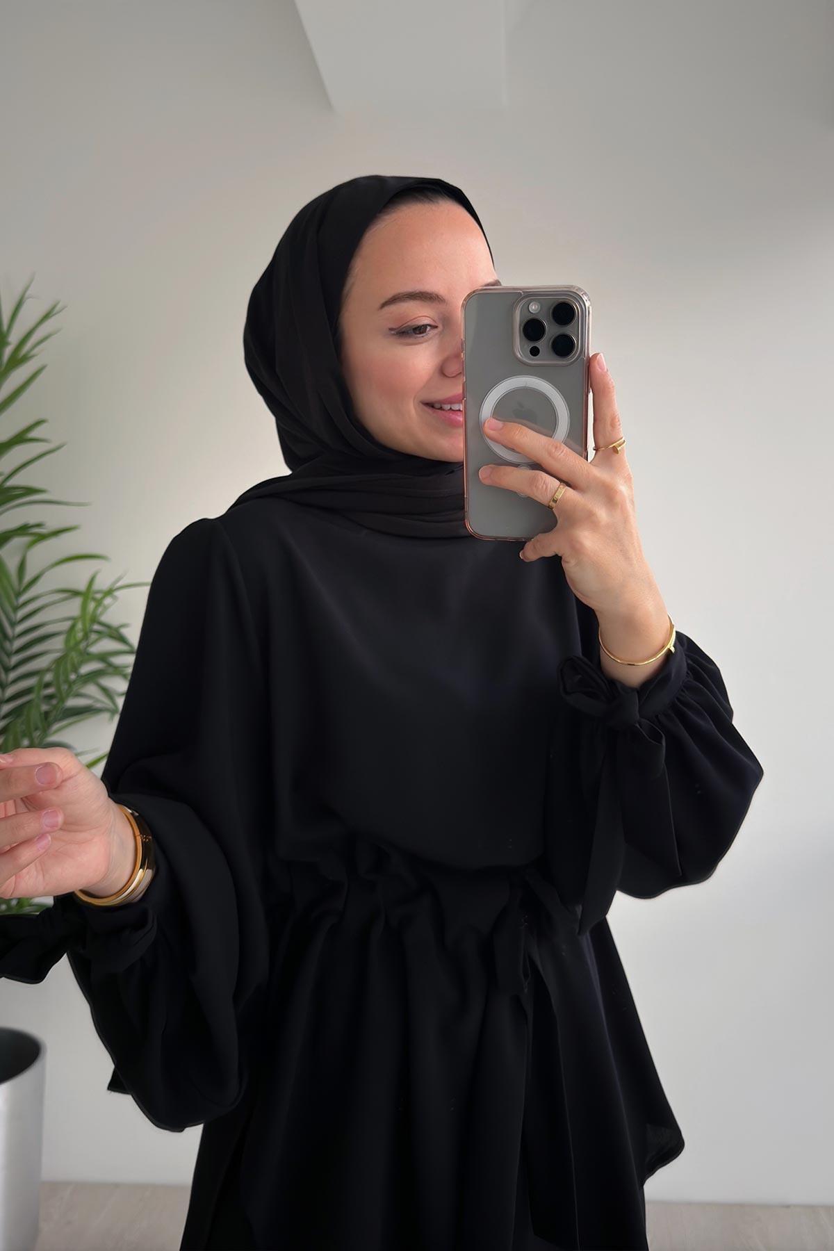 Beli Kuşaklı Takım - Siyah