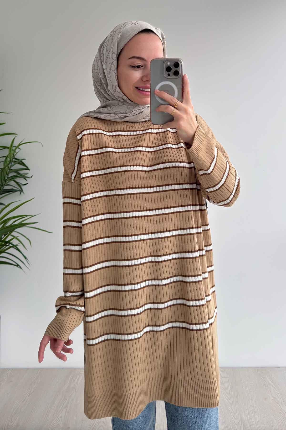 Lady Triko Tunik - Bej