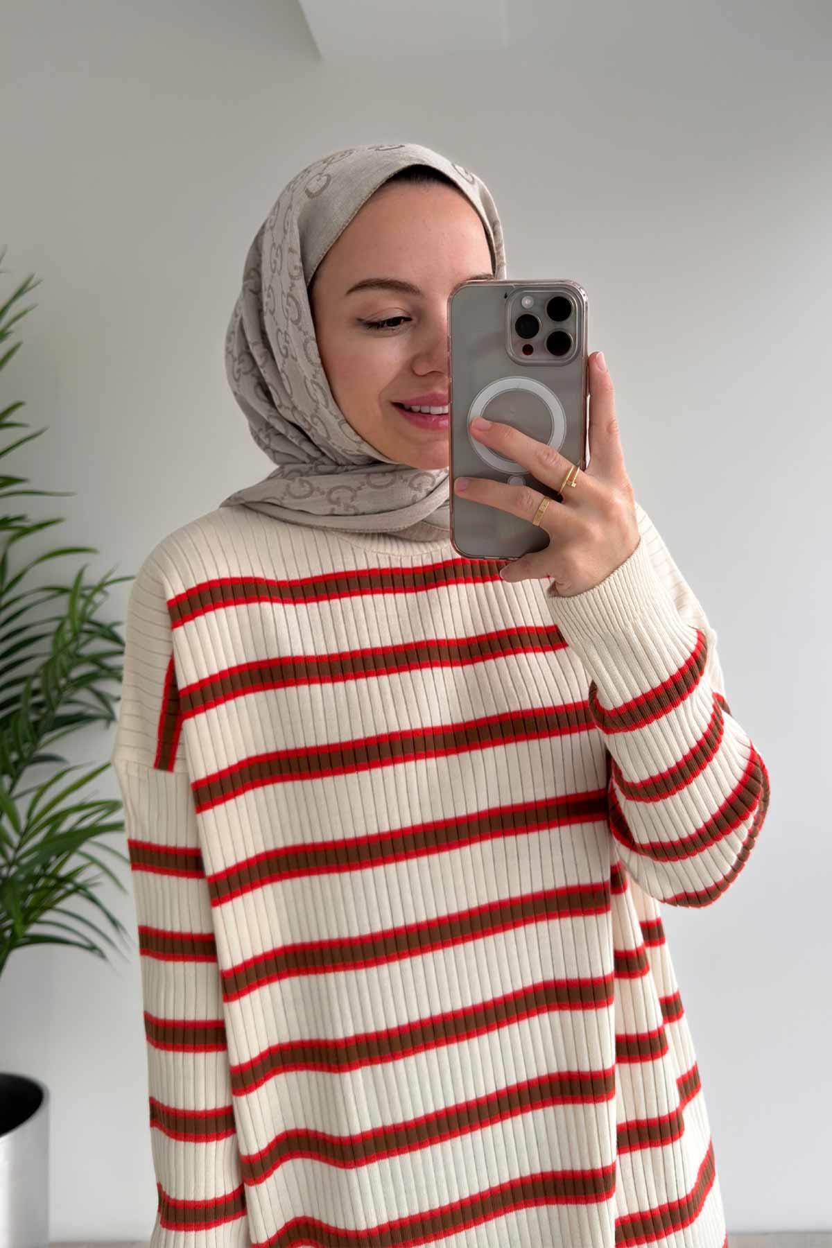Lady Triko Tunik - Turuncu