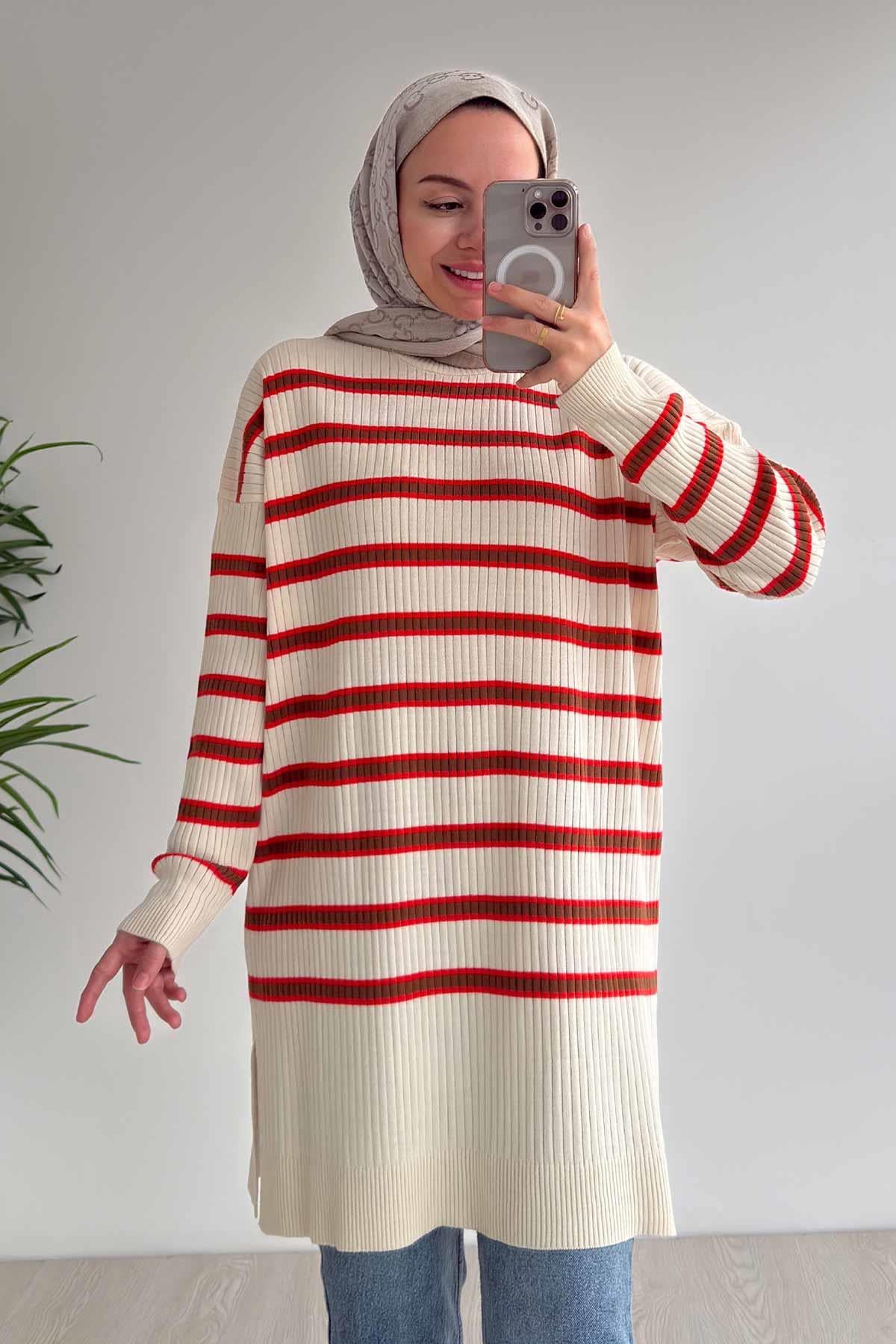 Lady Triko Tunik - Turuncu