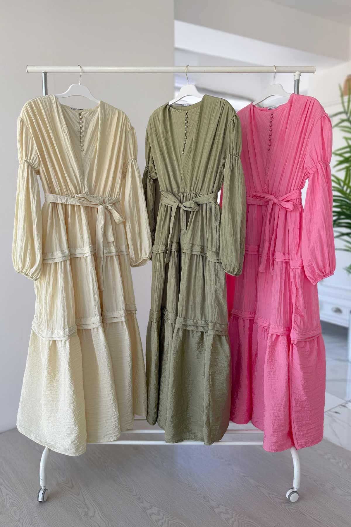 Sicilya Elbise - Pembe