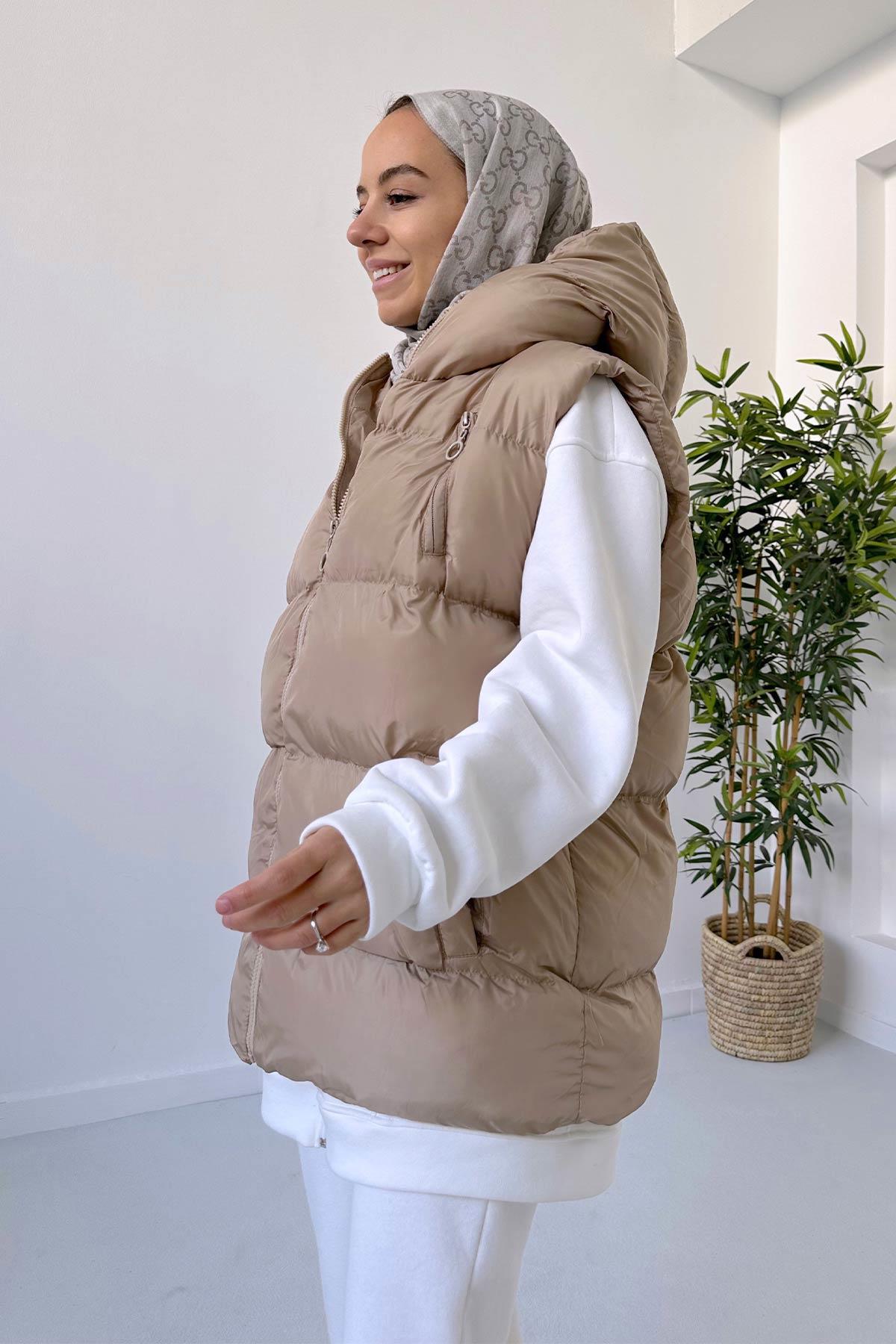 Star Şişme Yelek - Camel
