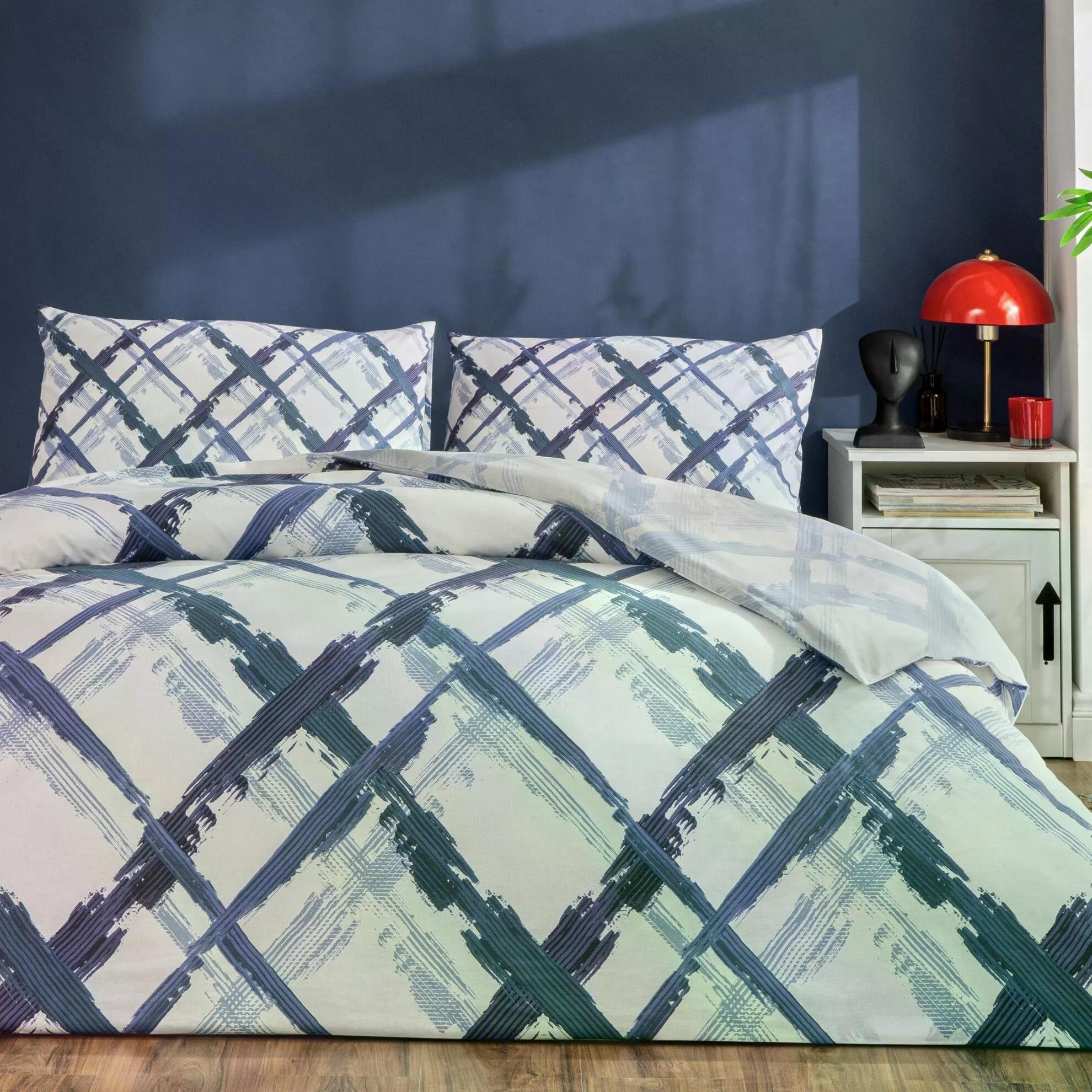 Taç 3518 Çift Kişilik Nevresim Takımı Brıza MaviNEVRESİM TAKIMI Ç.K