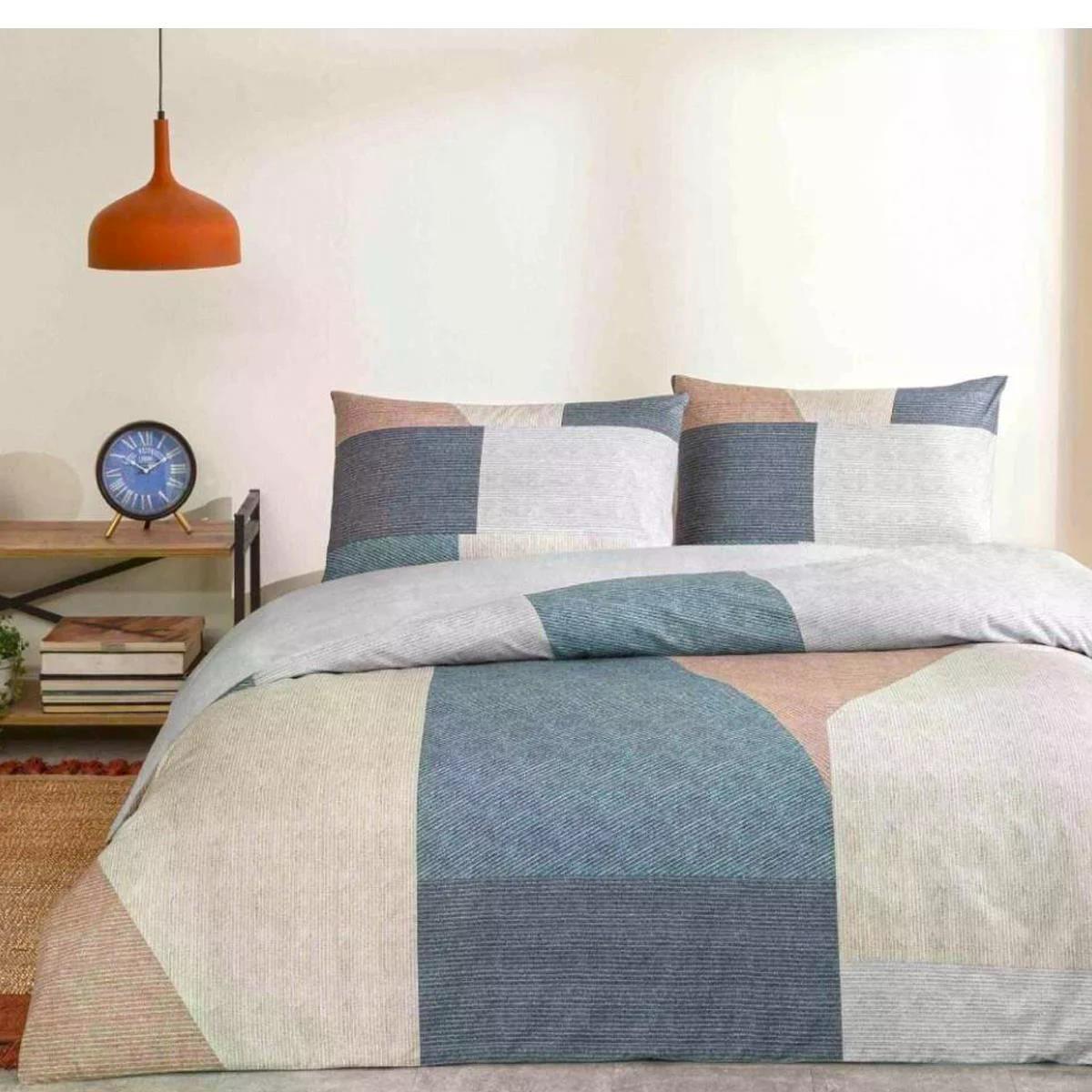 Taç 3518 Çift Kişilik Nevresim Takımı Hugh TurkuazNEVRESİM TAKIMI Ç.K