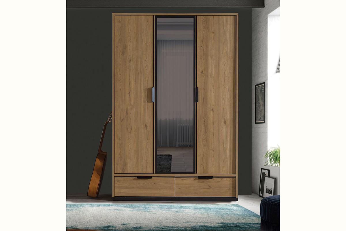 Seven Kolezyum 3 Kapılı Orta Kapak Aynalı DolapDolap