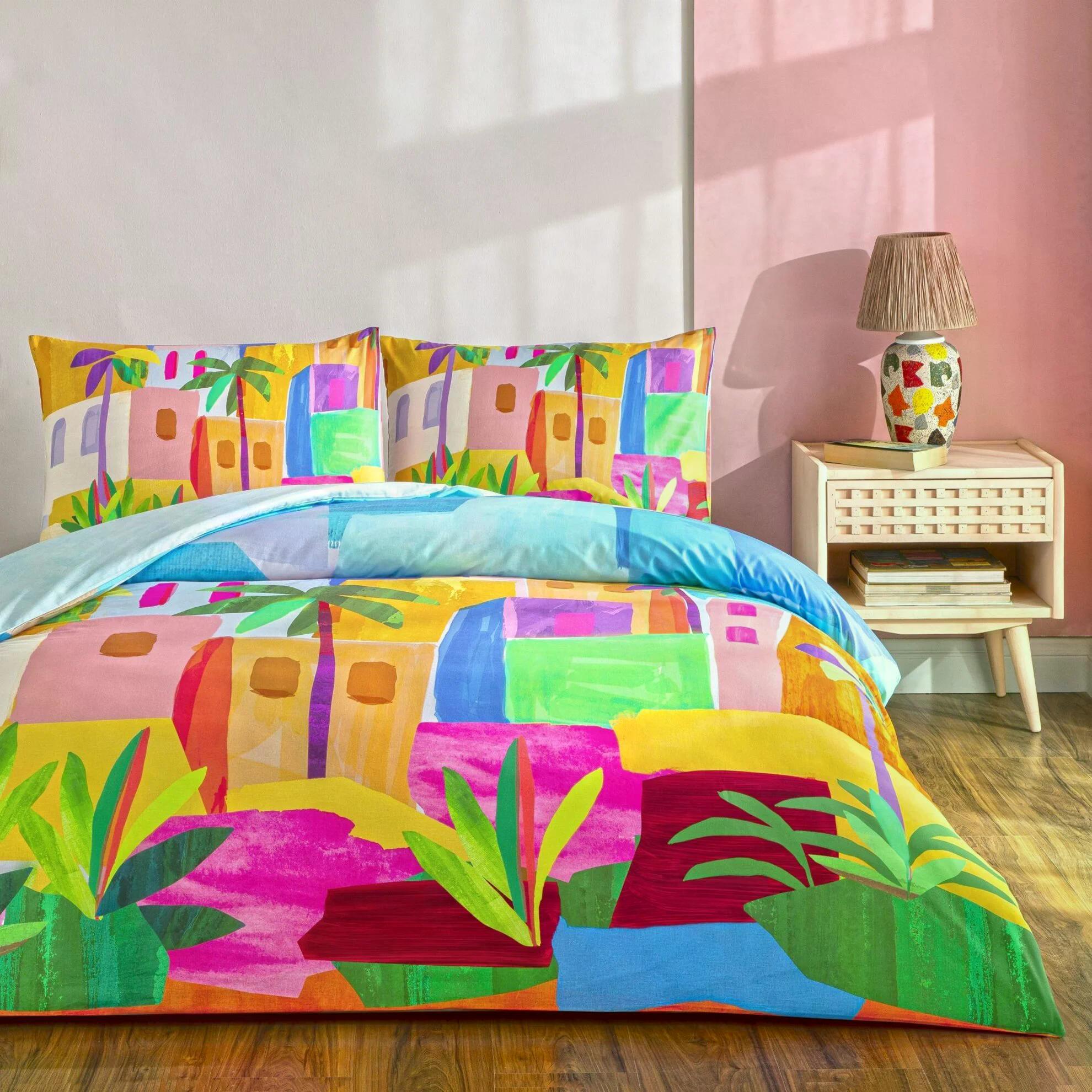 Taç 3518 Çift Kişilik Nevresim Takımı Lyona MaviNEVRESİM TAKIMI Ç.K