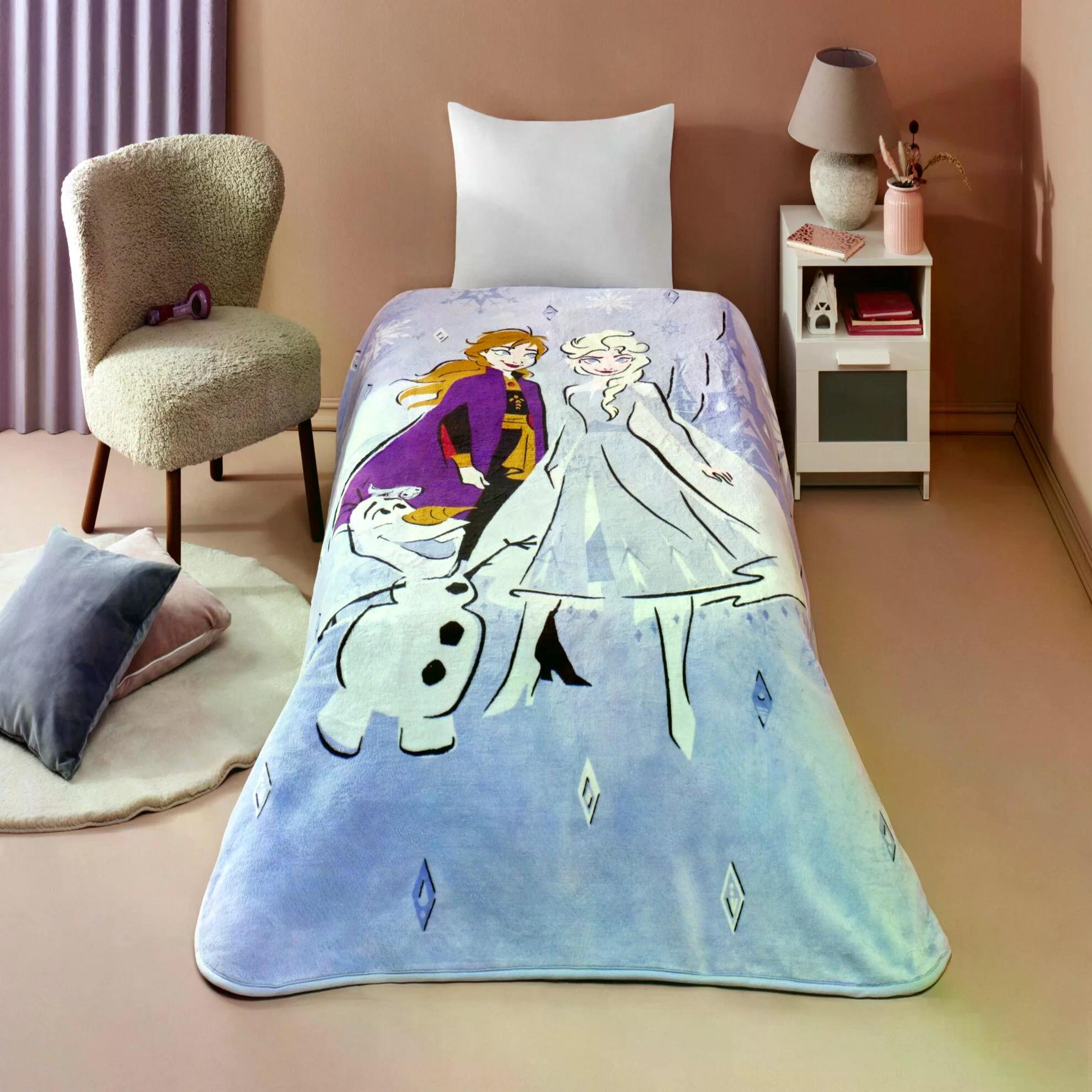 Taç 7480 Tek Kişilik Lisanslı Battanıye Frozen HelloLİSANSLI BATTANİYE