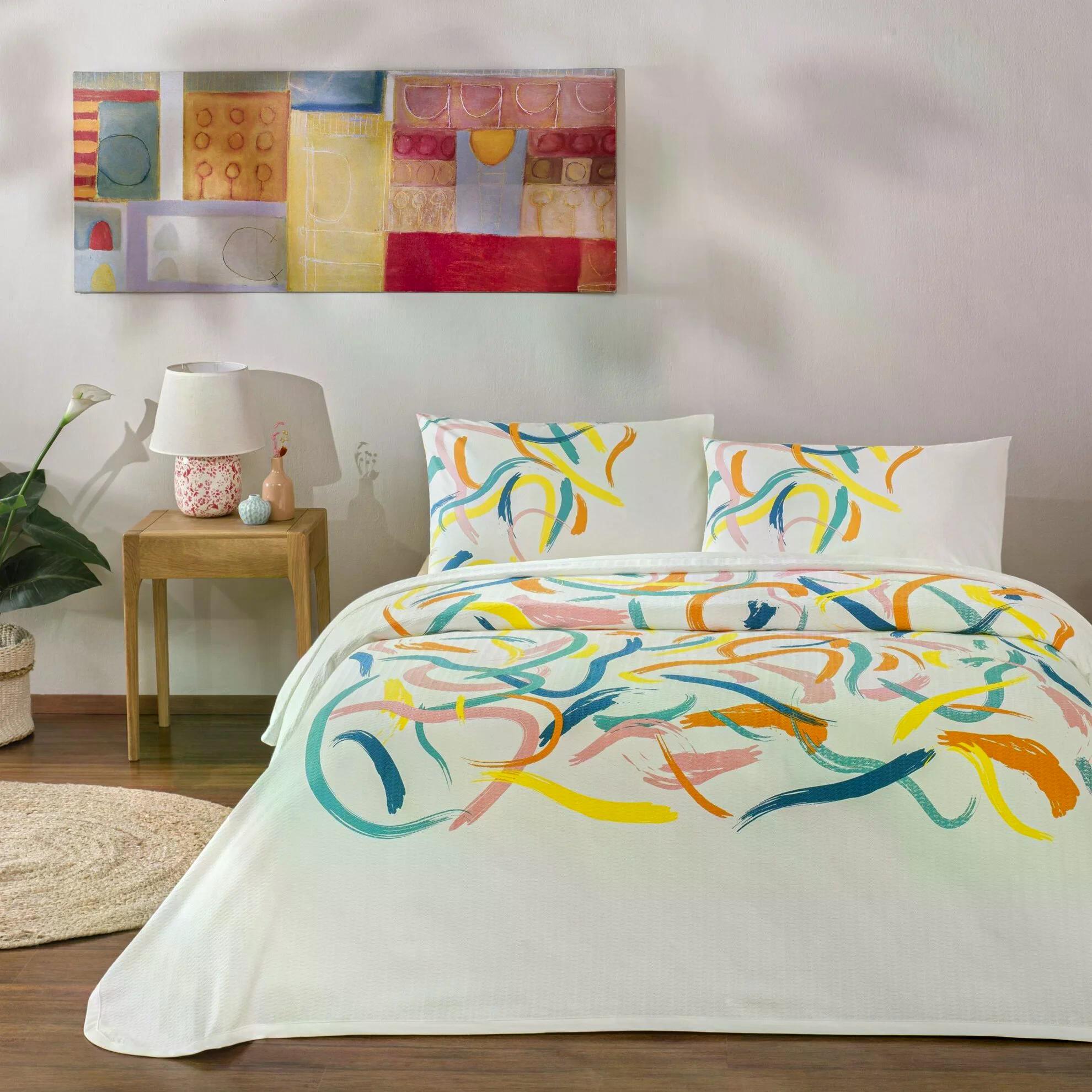 Taç 5059 Tek Kişilik Pike Takımı Zest TuruncuPİKE TAKIMI T.K